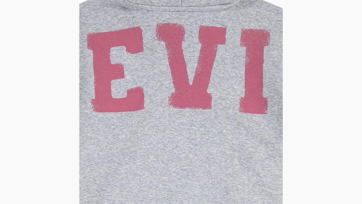 Teenager Levis Collegiate Hoodie — Light Gray Heather - Grey