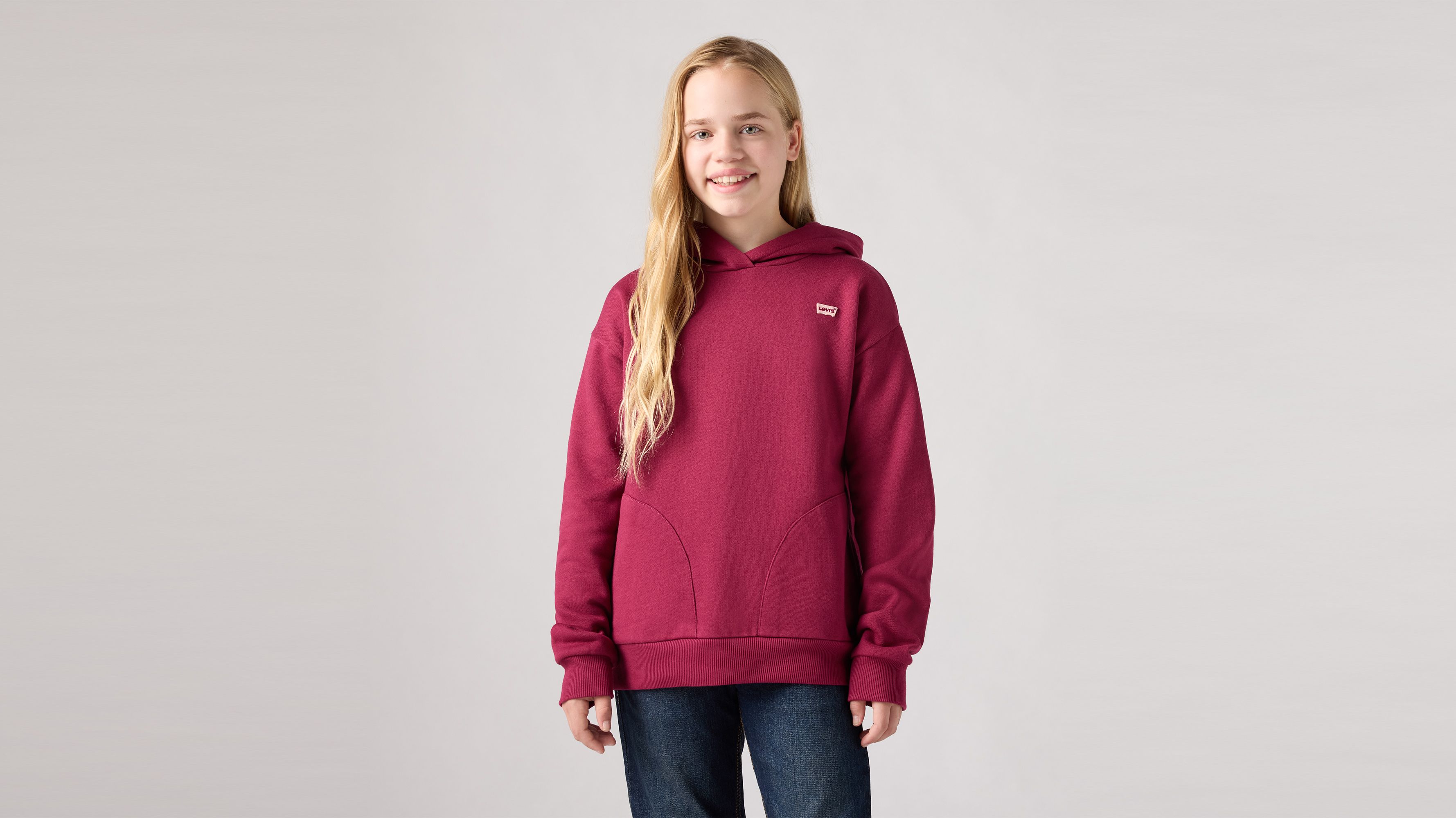 Sweat à capuche Batwing sur la poitrine Ado 1