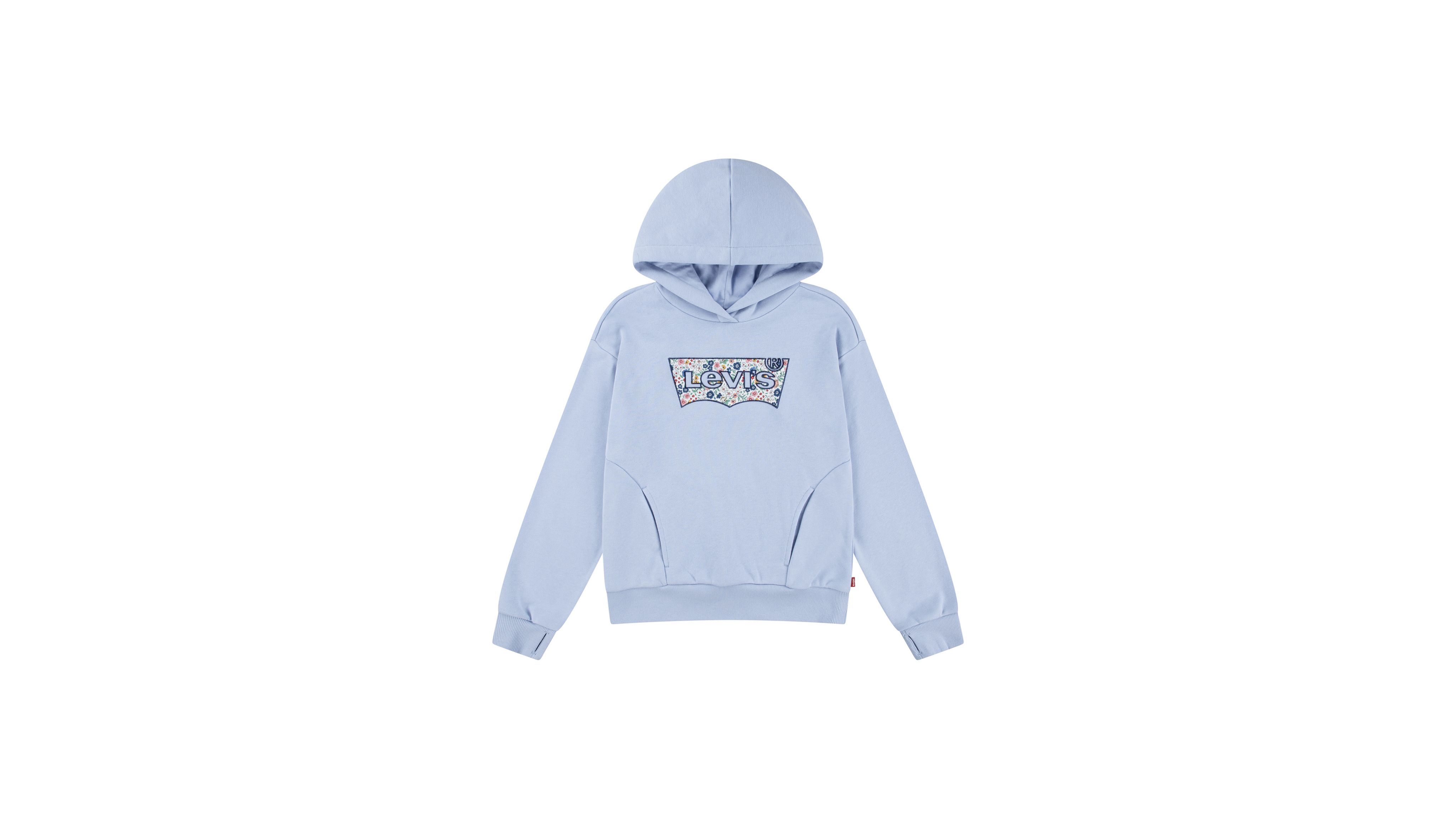 Teenager Floral Batwing Hoodie 1