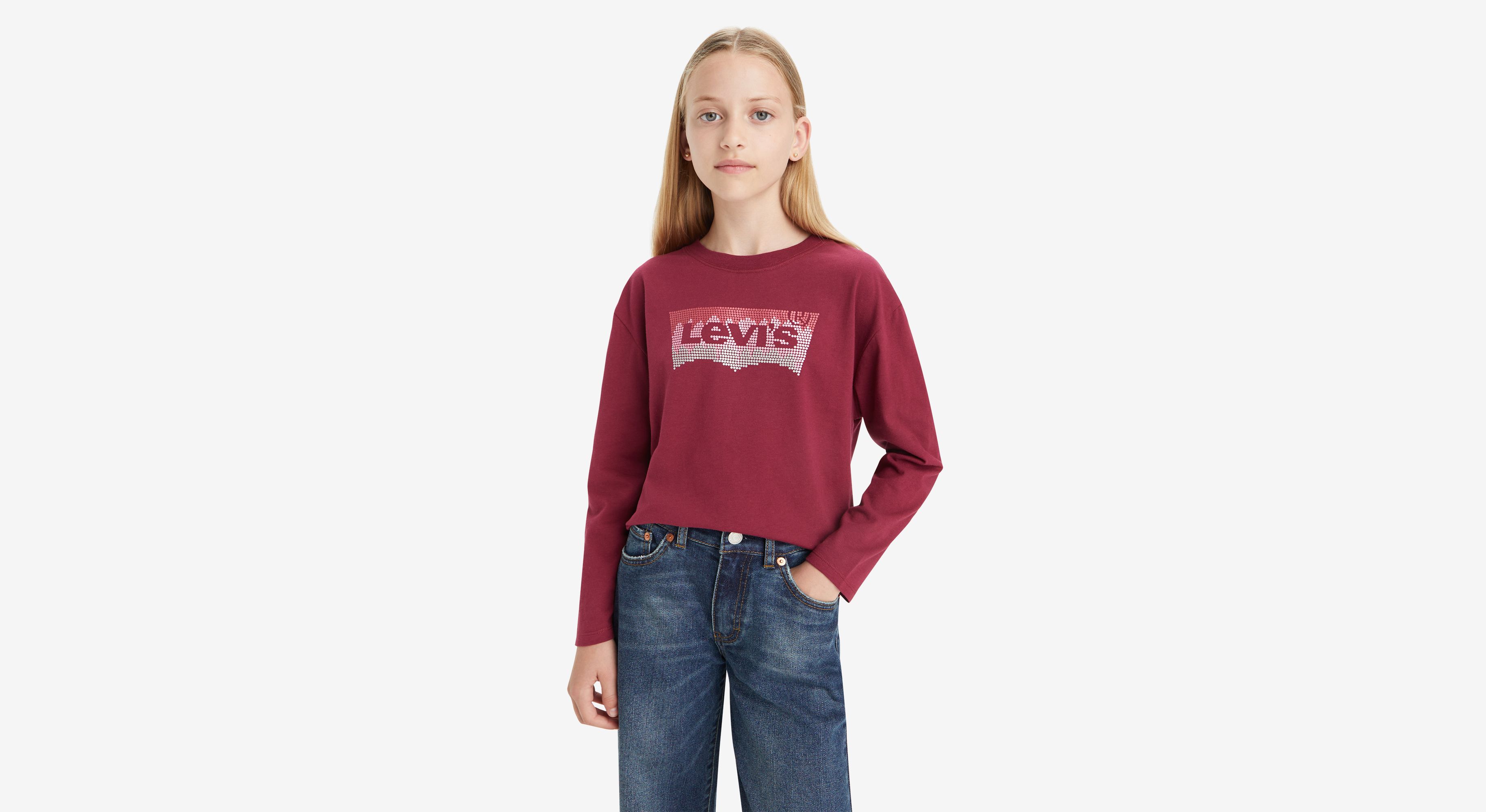 Levi's Lvg Meet And Greet Glitter Bat 3ej159 T-Shirt Fille