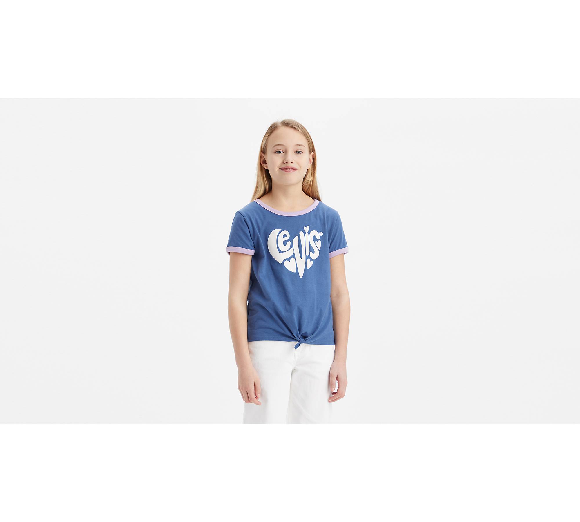 pendul emulsion klaver T-shirt Med Hjertegrafik - Blå | Levi's® DK
