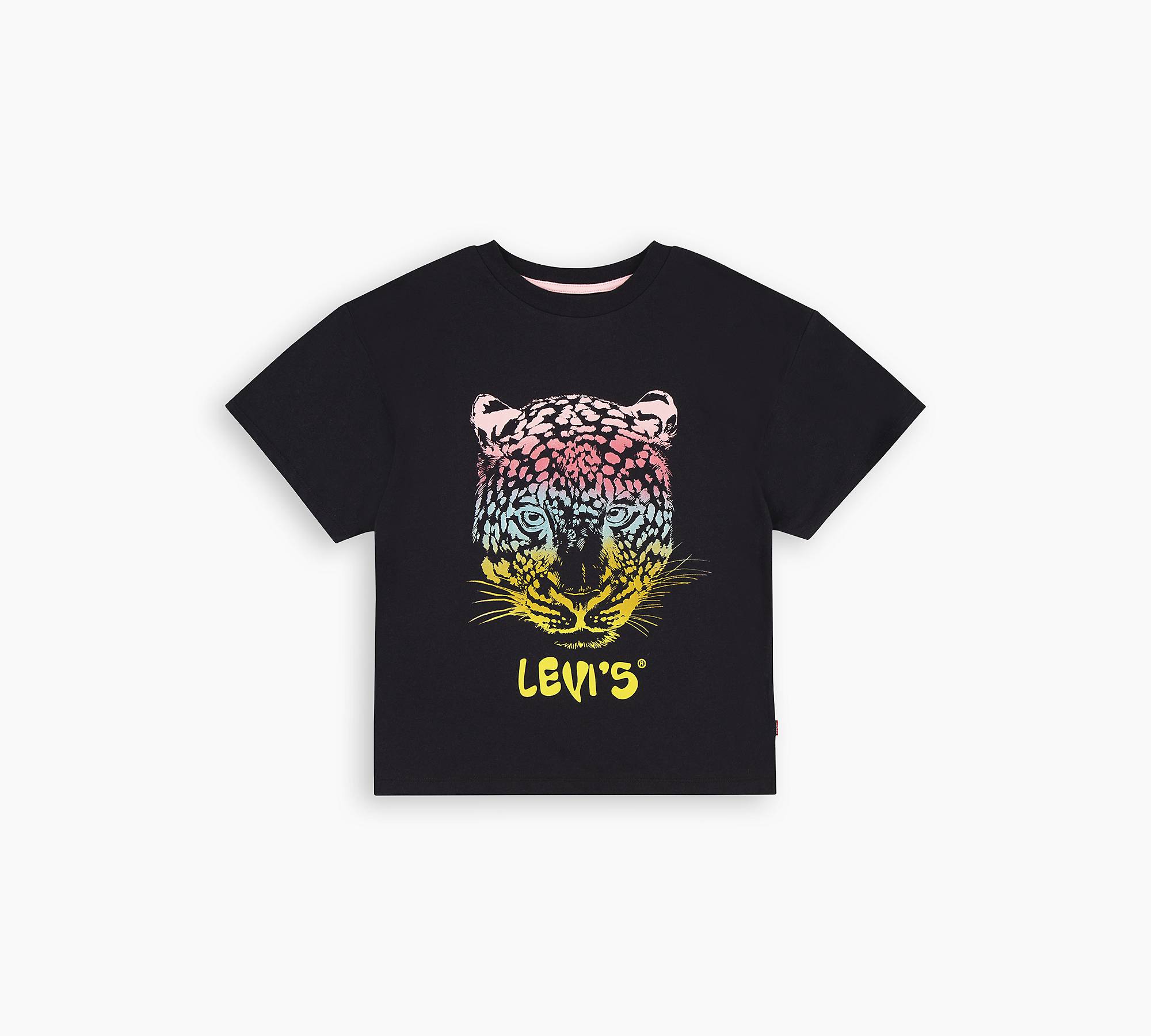 Oversized-T-Shirt mit Leomuster 1