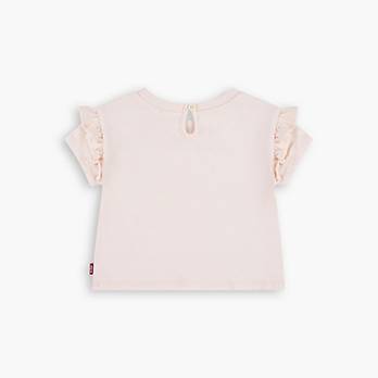 T-shirt Hibiscus con volant sulle spalle per neonati 2