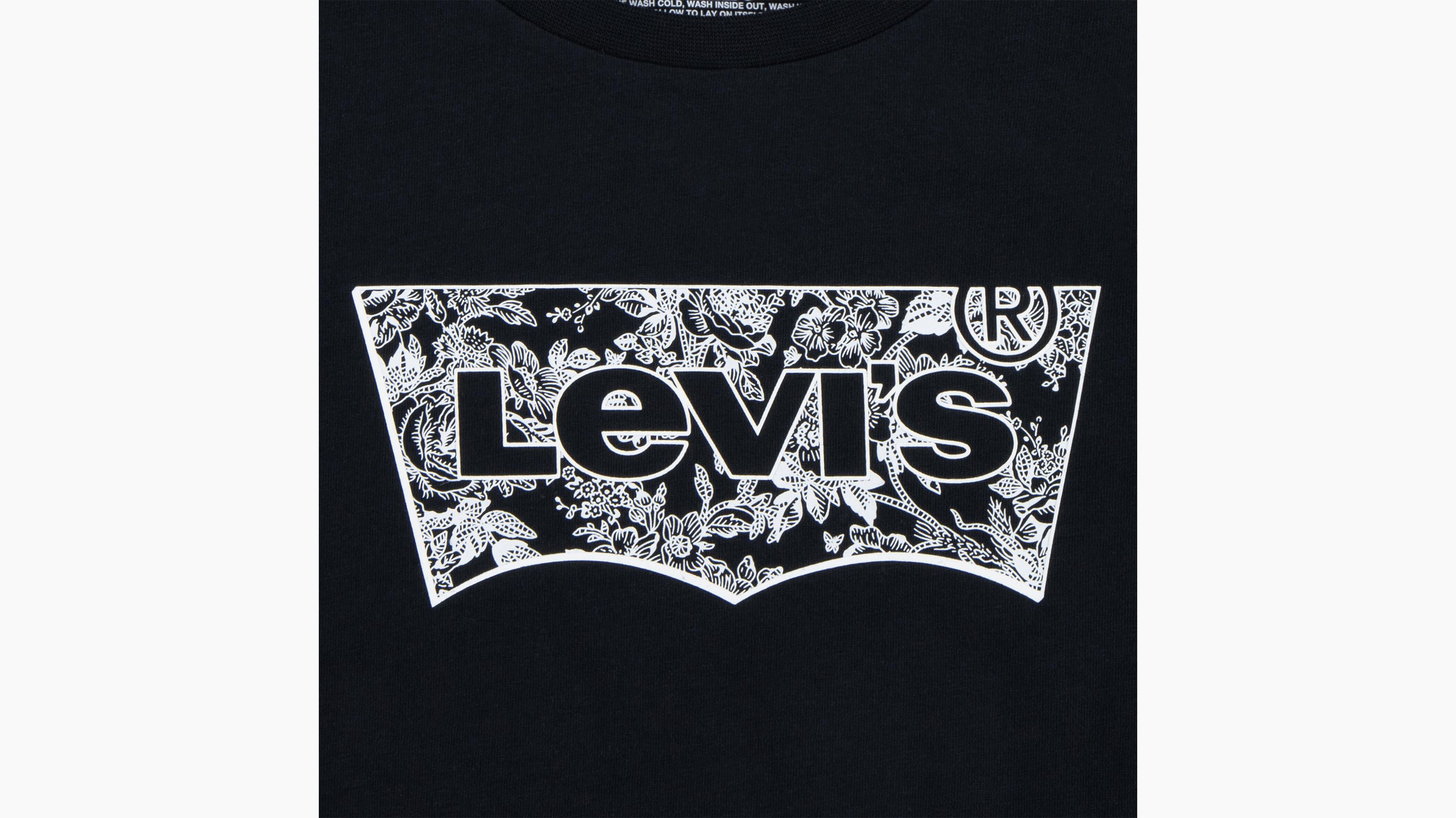 T-shirt a fiori con logo Batwing teenager 6