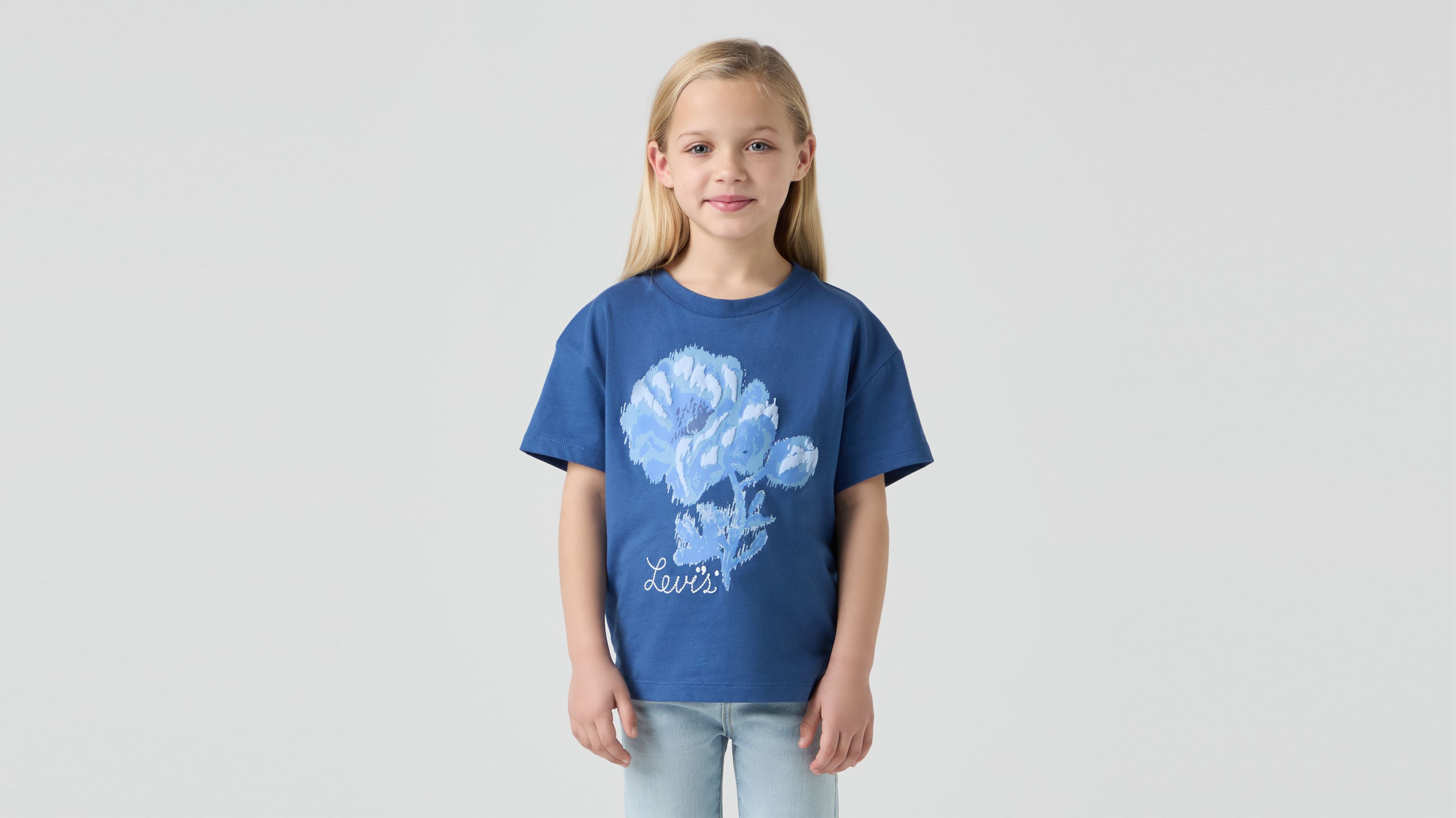 Kids Floral Oversized Tee 3