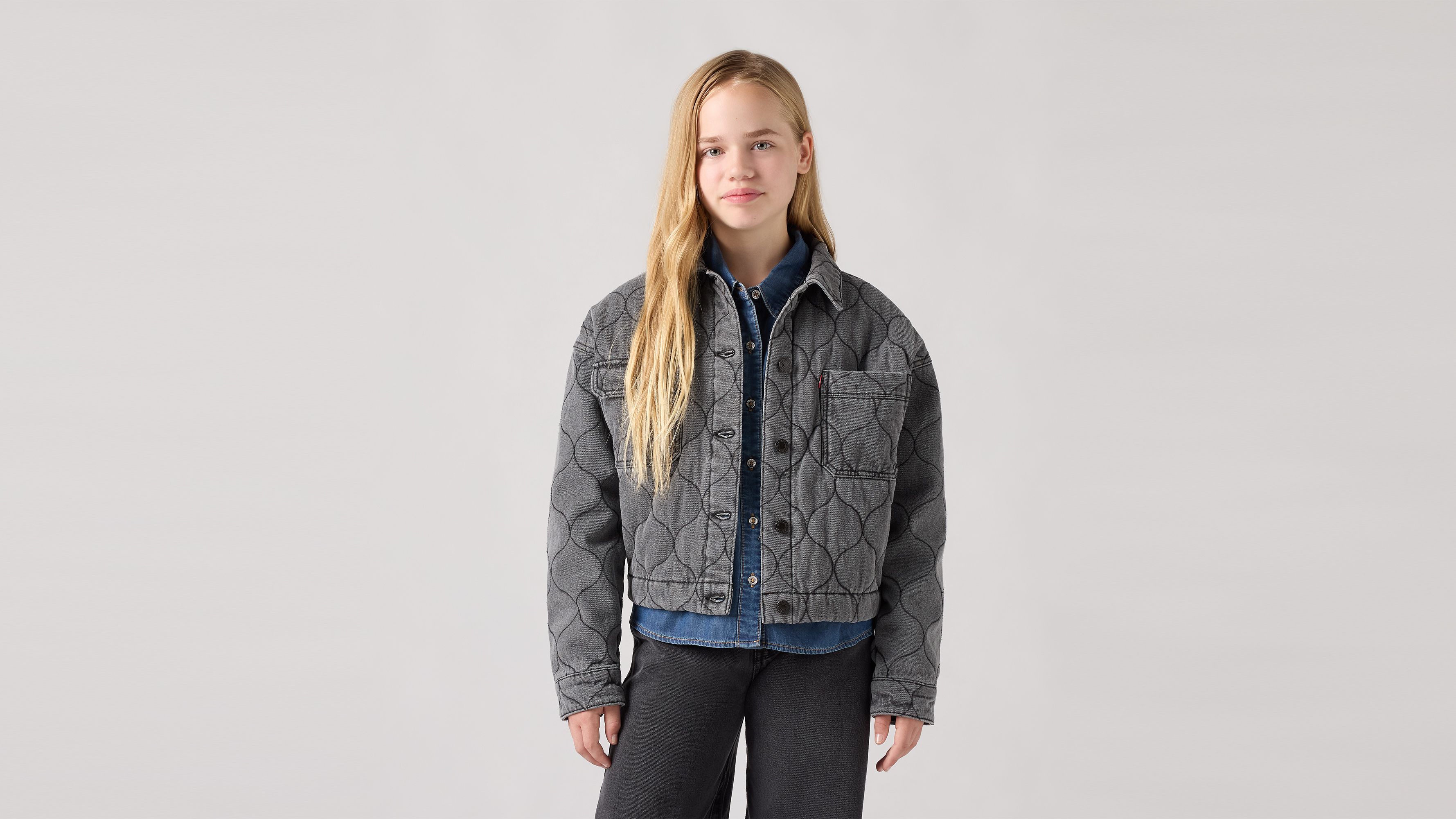 Veste Trucker matelassée Ado 1