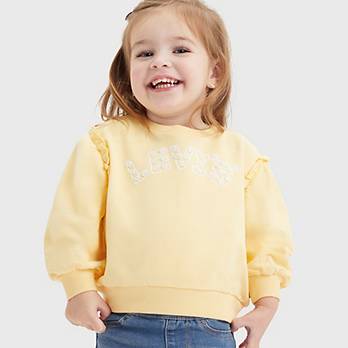 Baby Sweatshirt mit Rundhalsausschnitt und Ballonärmeln 3
