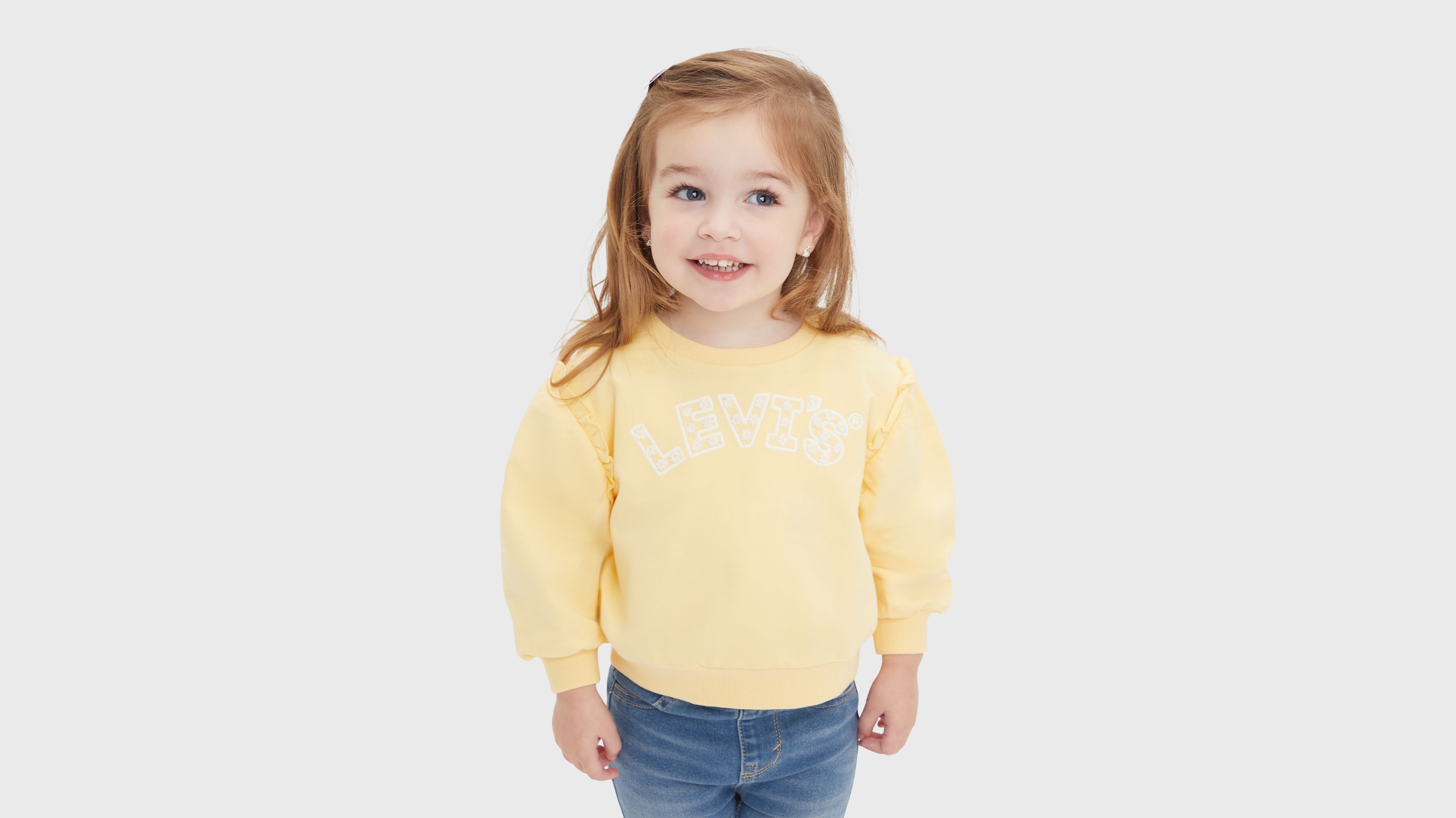 Felpa girocollo con maniche a palloncino per neonati 1