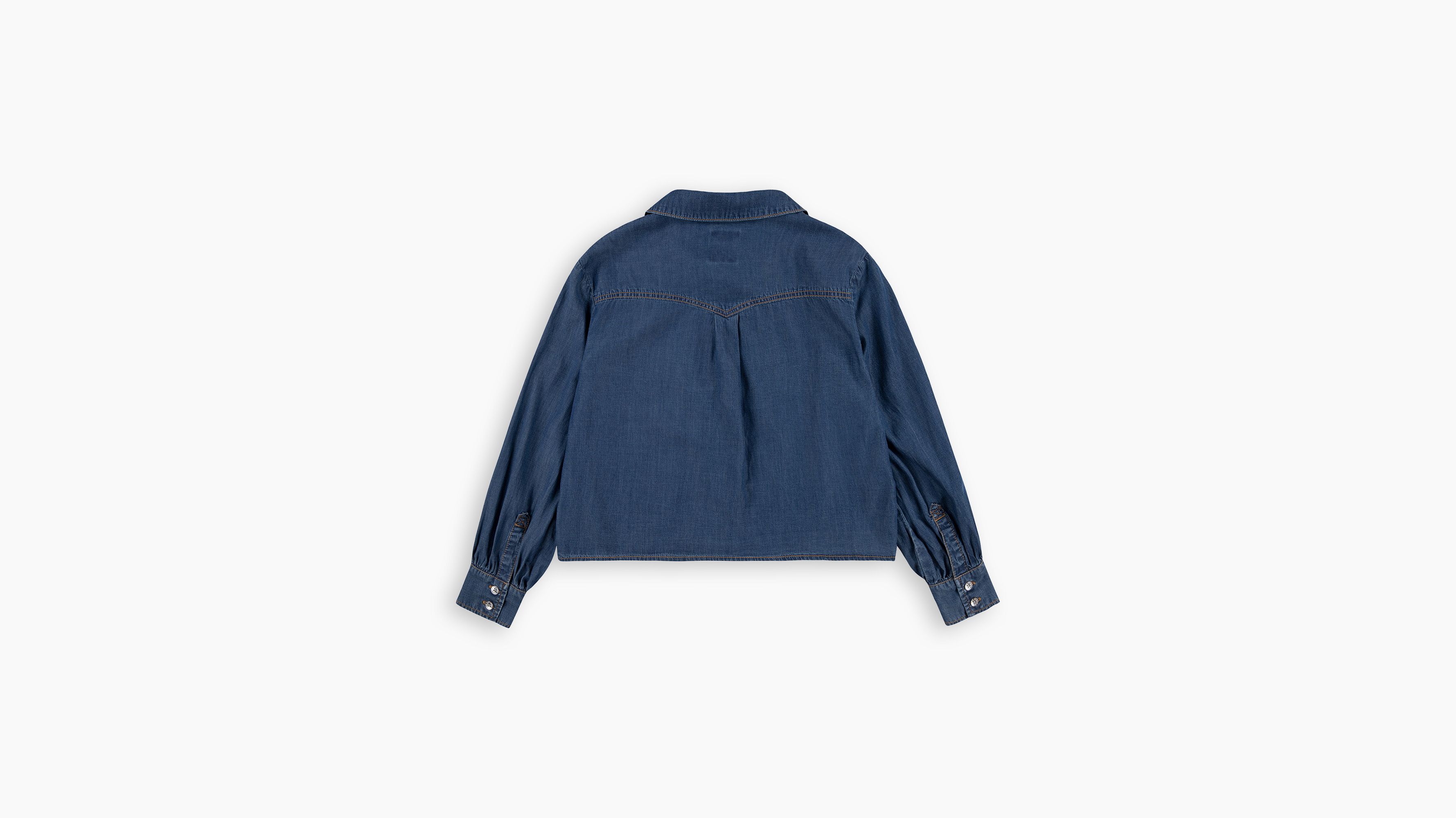 Camicia Western in denim bambina 5