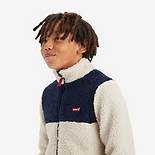 Teenager Colorblocked Sherpa Jacket 3