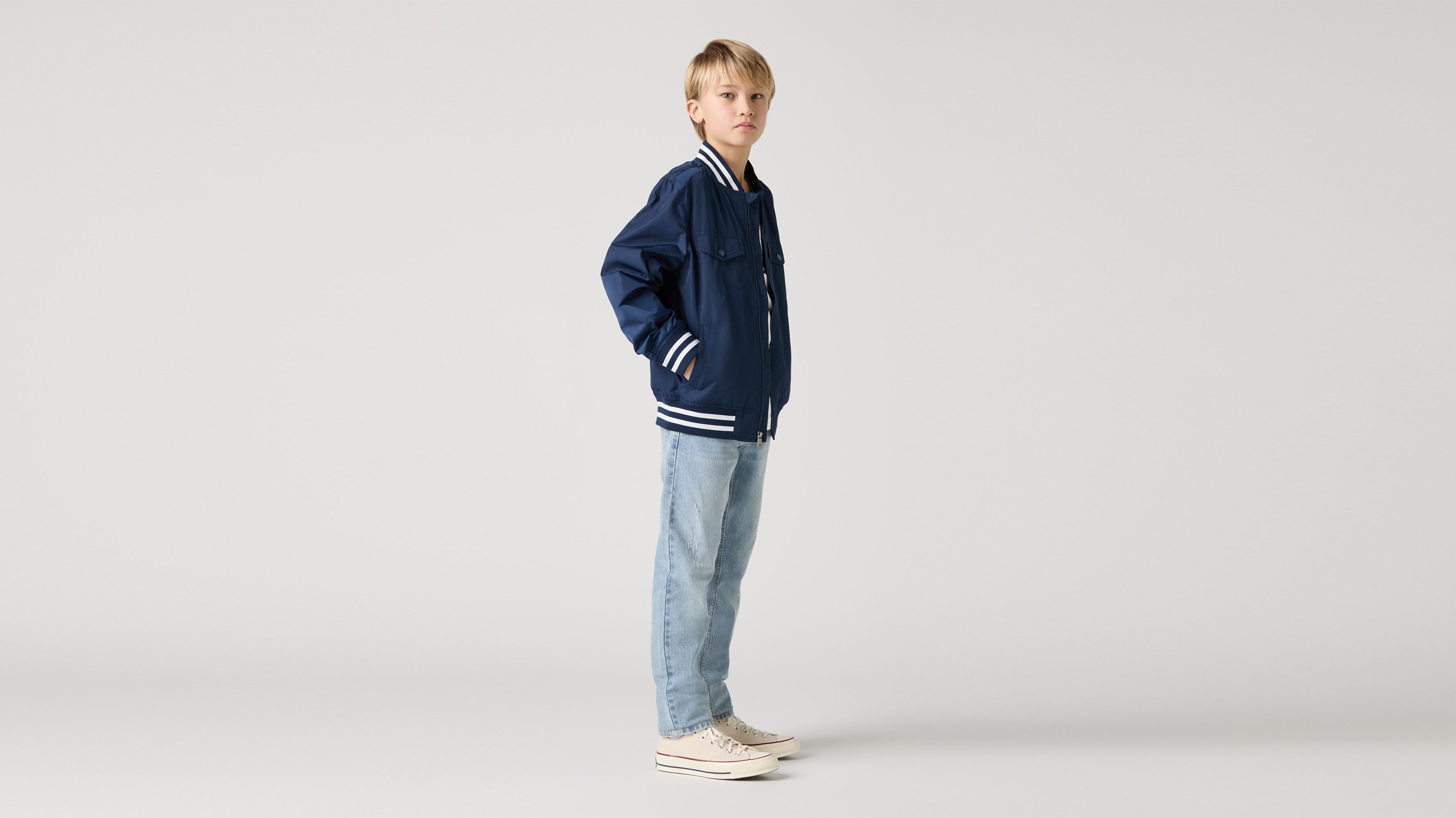 Teenager Meshed Lined Bomber Jacket - Blue | Levi's® GB
