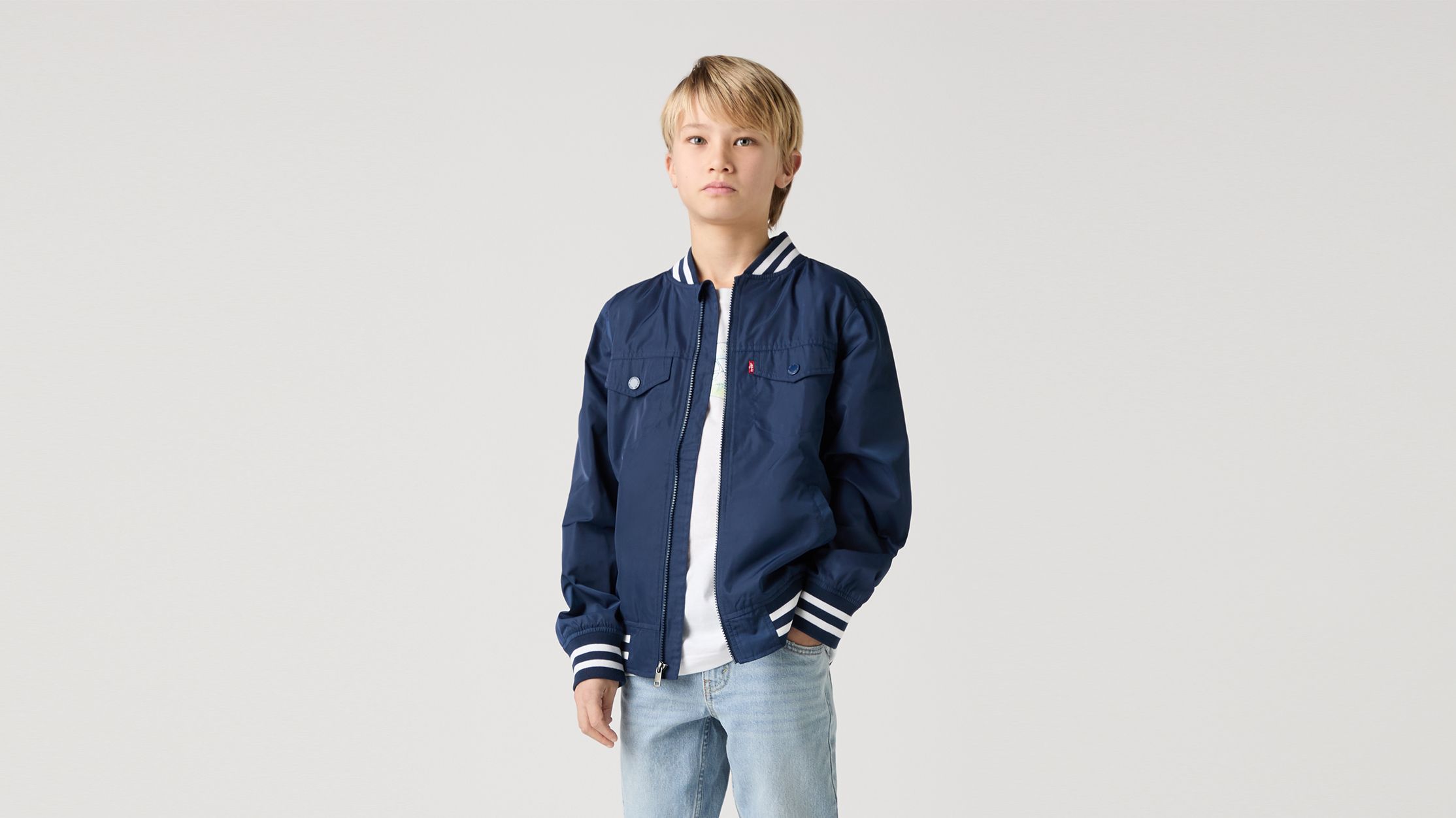 Teenager Meshed Lined Bomber Jacket 2