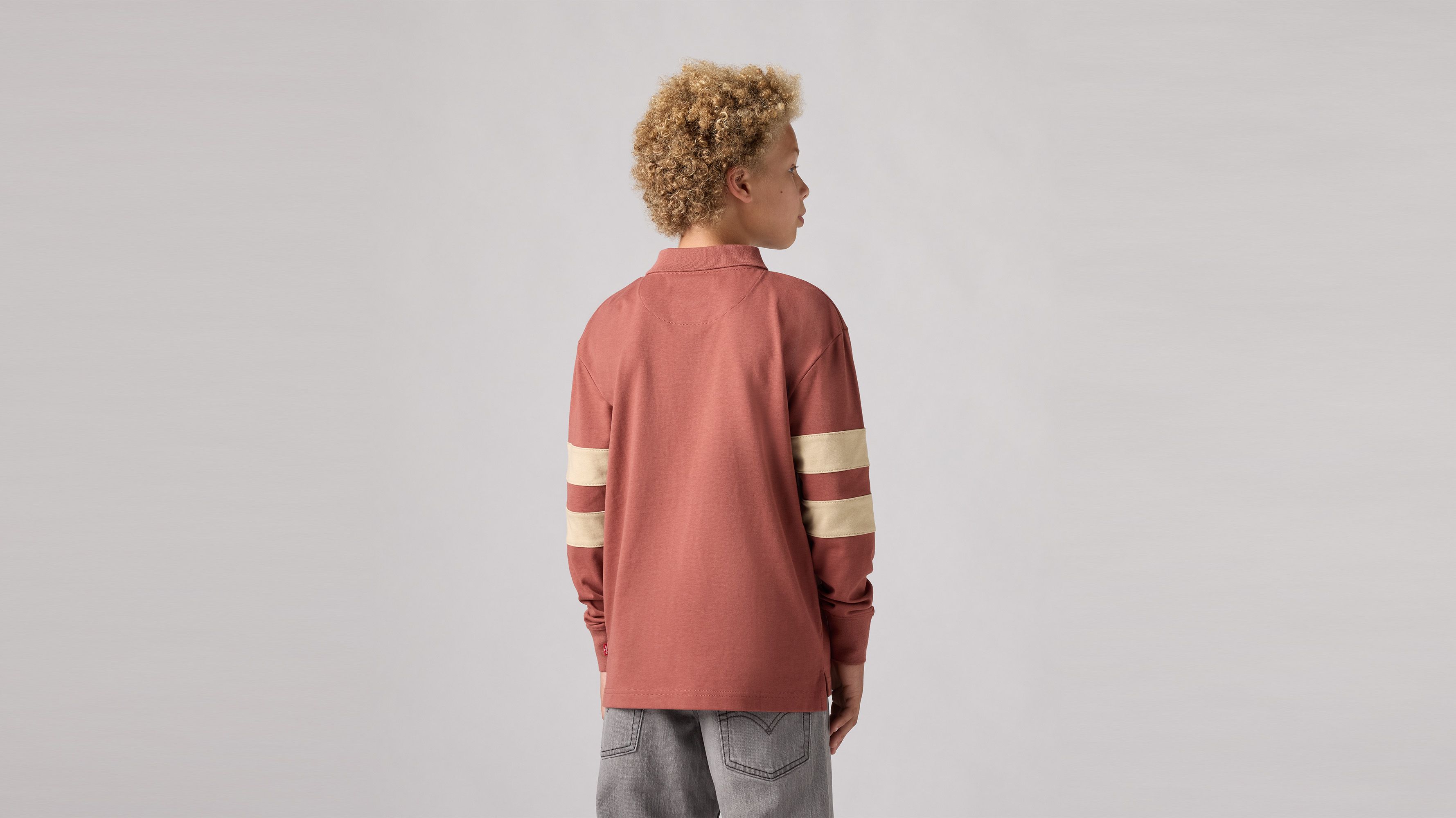 Polo manche longue Relaxed Ado 2