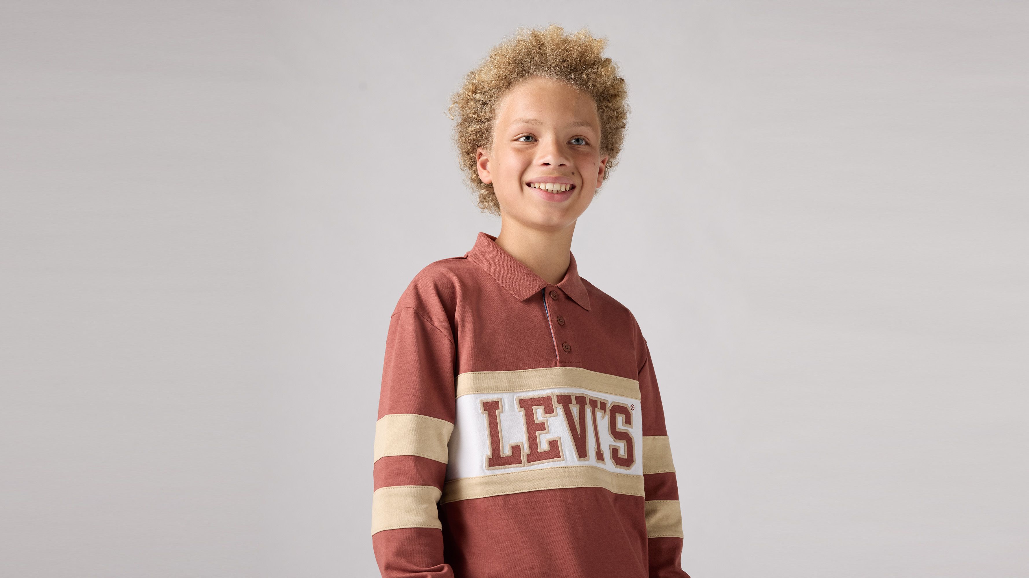 Polo manche longue Relaxed Ado 3