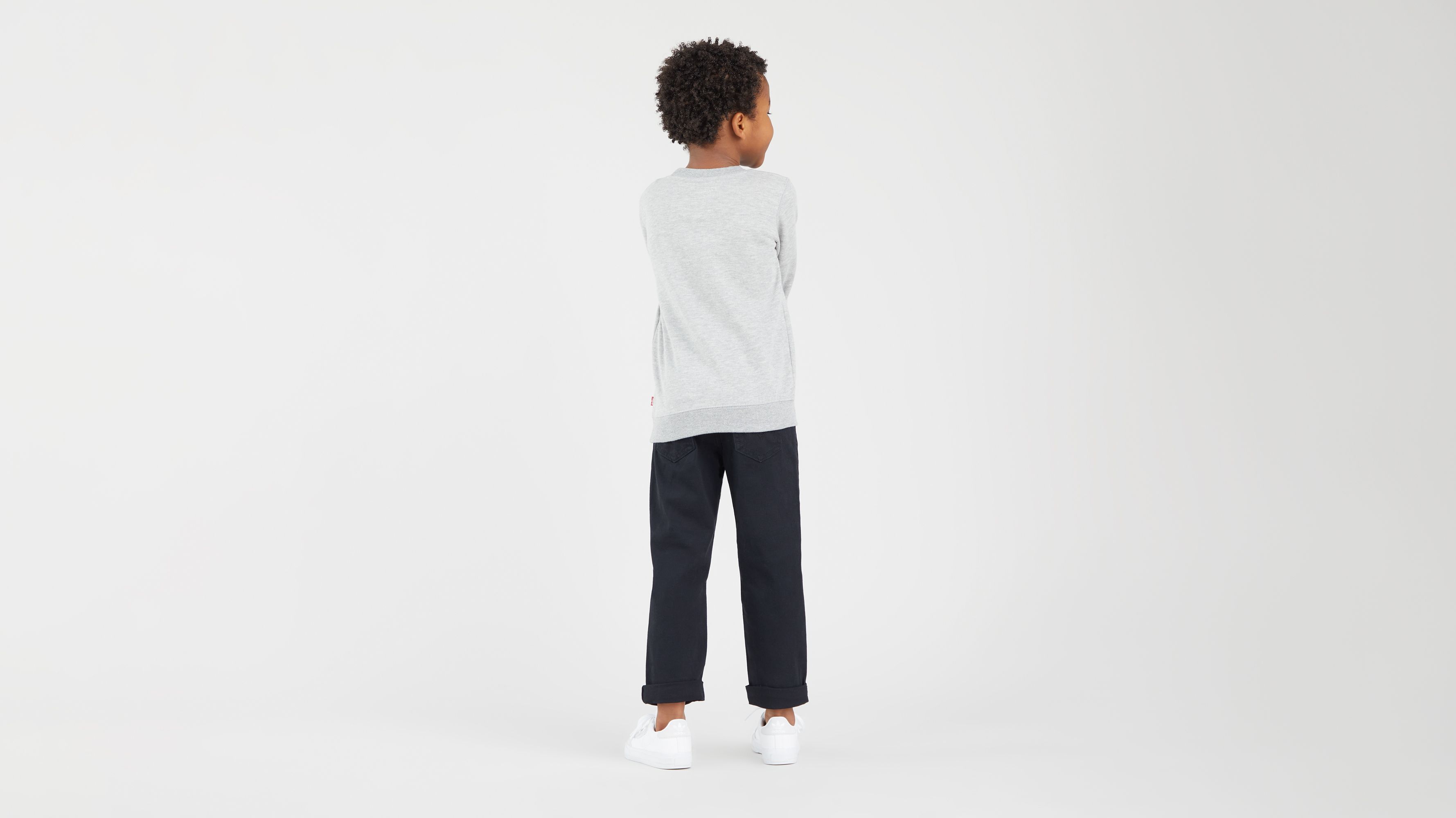 Felpa girocollo con logo Batwing bambini 2