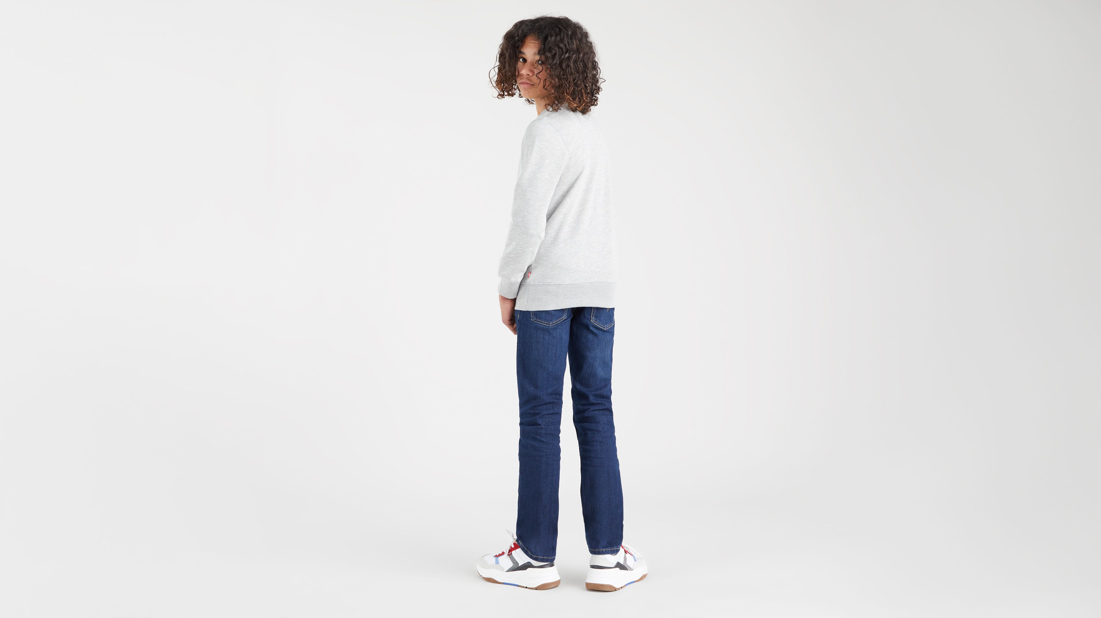 Batwing rundhalsad sweatshirt för tonåringar 2