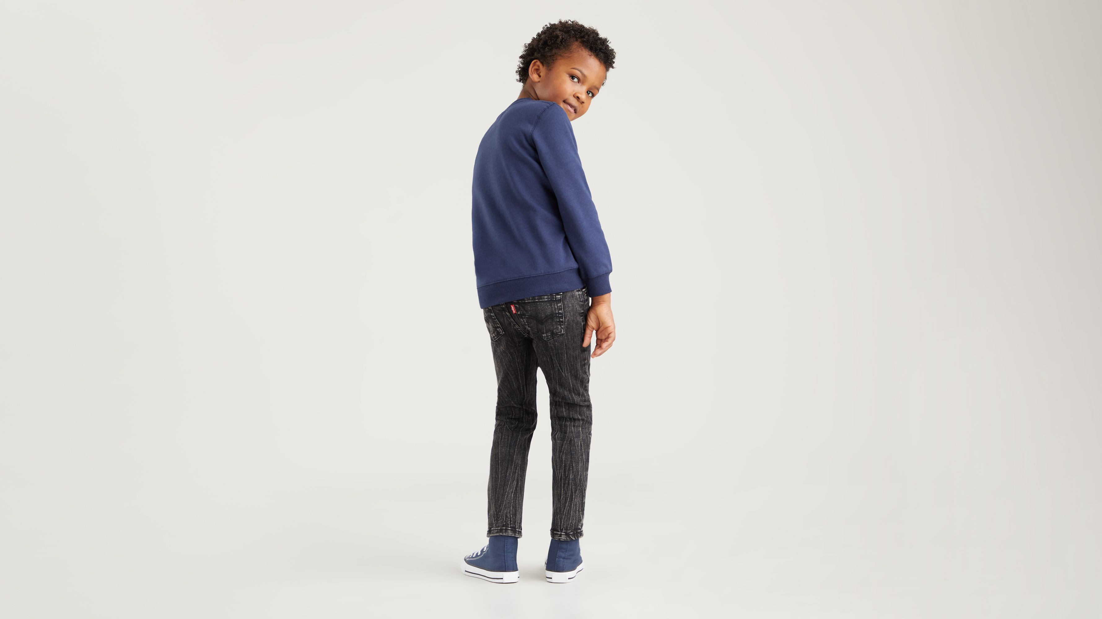 Maglia girocollo con logo Batwing bambini 2