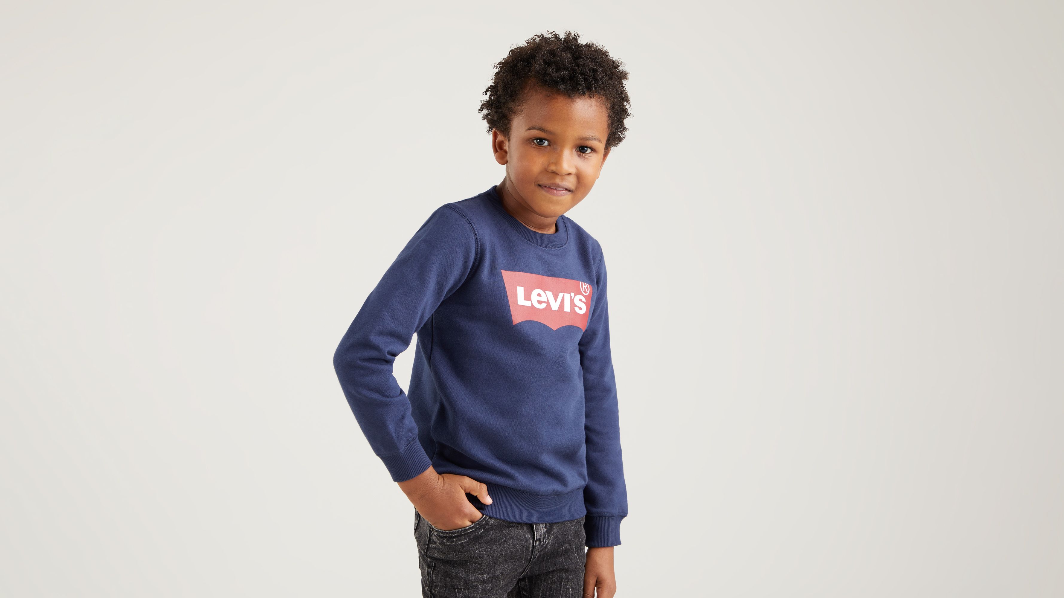 Maglia girocollo con logo Batwing bambini 3