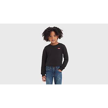 Kinder Sweatshirt Mini-logo | Schwarz Levi\'s® Mit Und Rundhalsausschnitt DE 