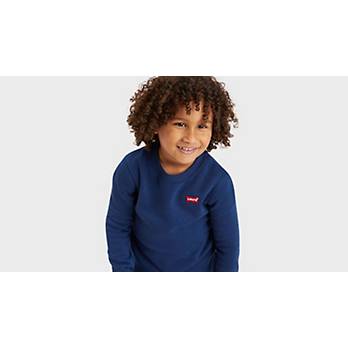 Kinder Sweatshirt mit Mini-Logo und Rundhalsausschnitt 3