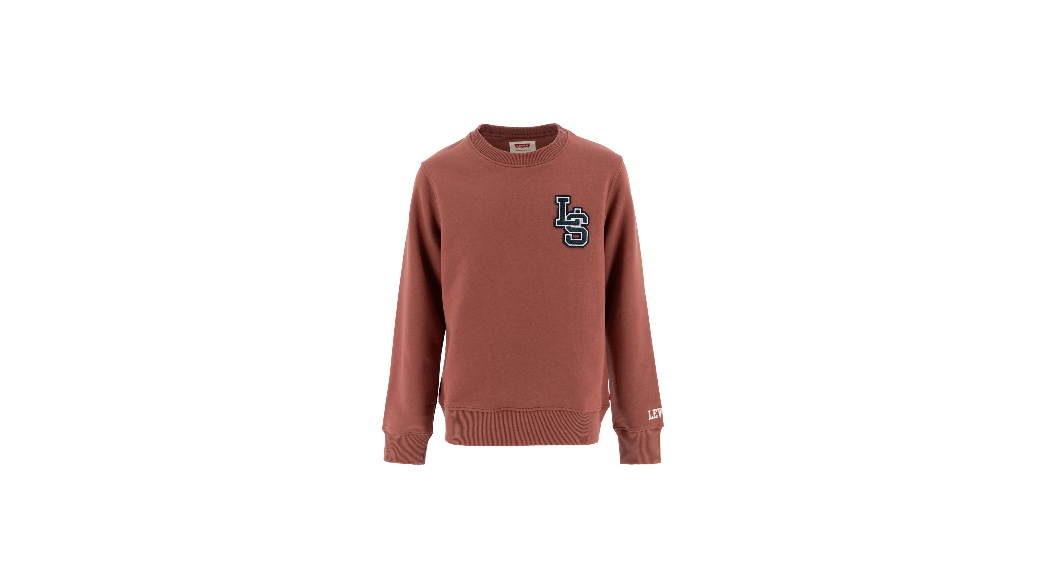 Sweatshirt med monogram og rund hals til børn 1