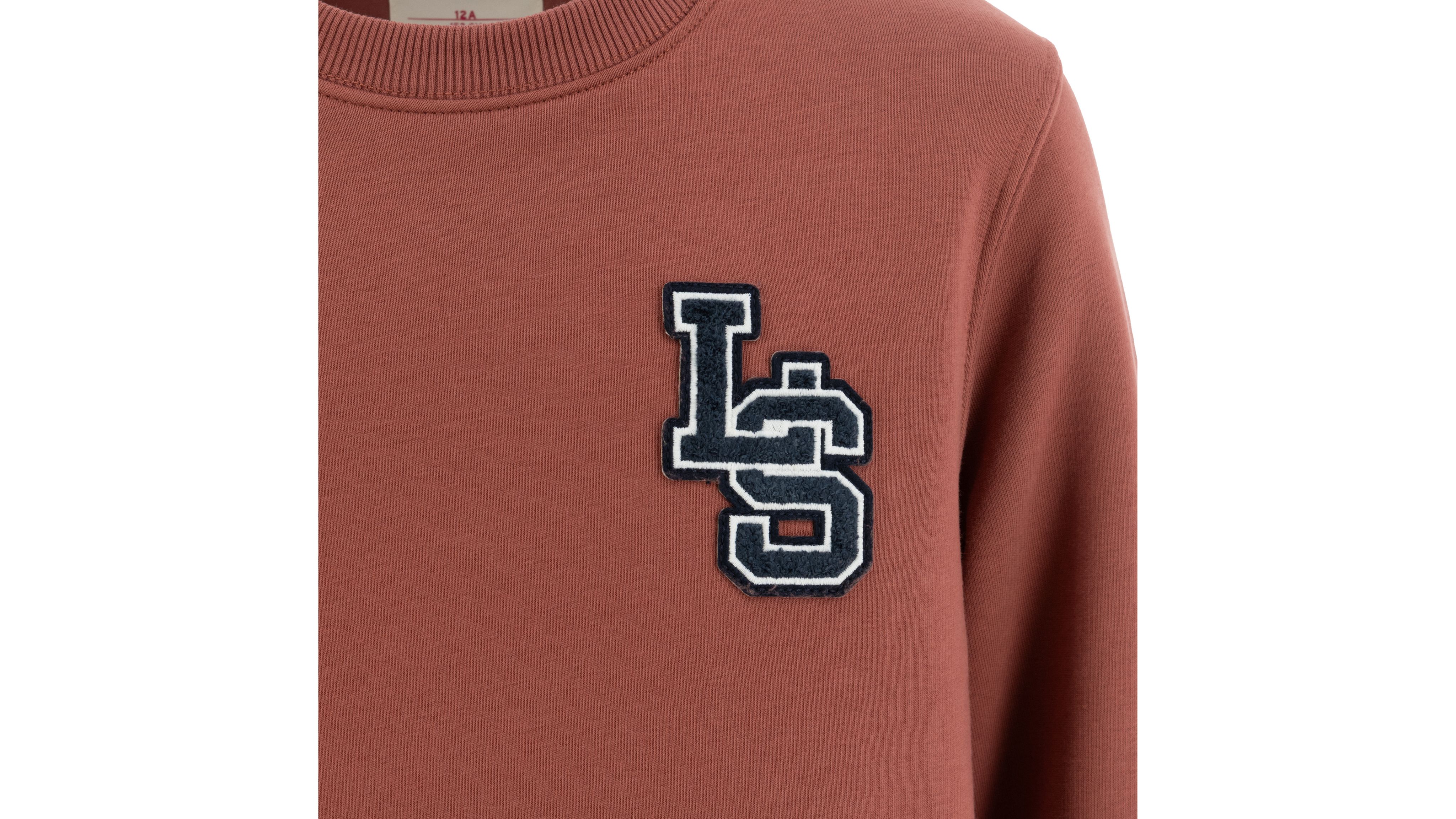 Sweatshirt med monogram och rund hals för tonåringar 3