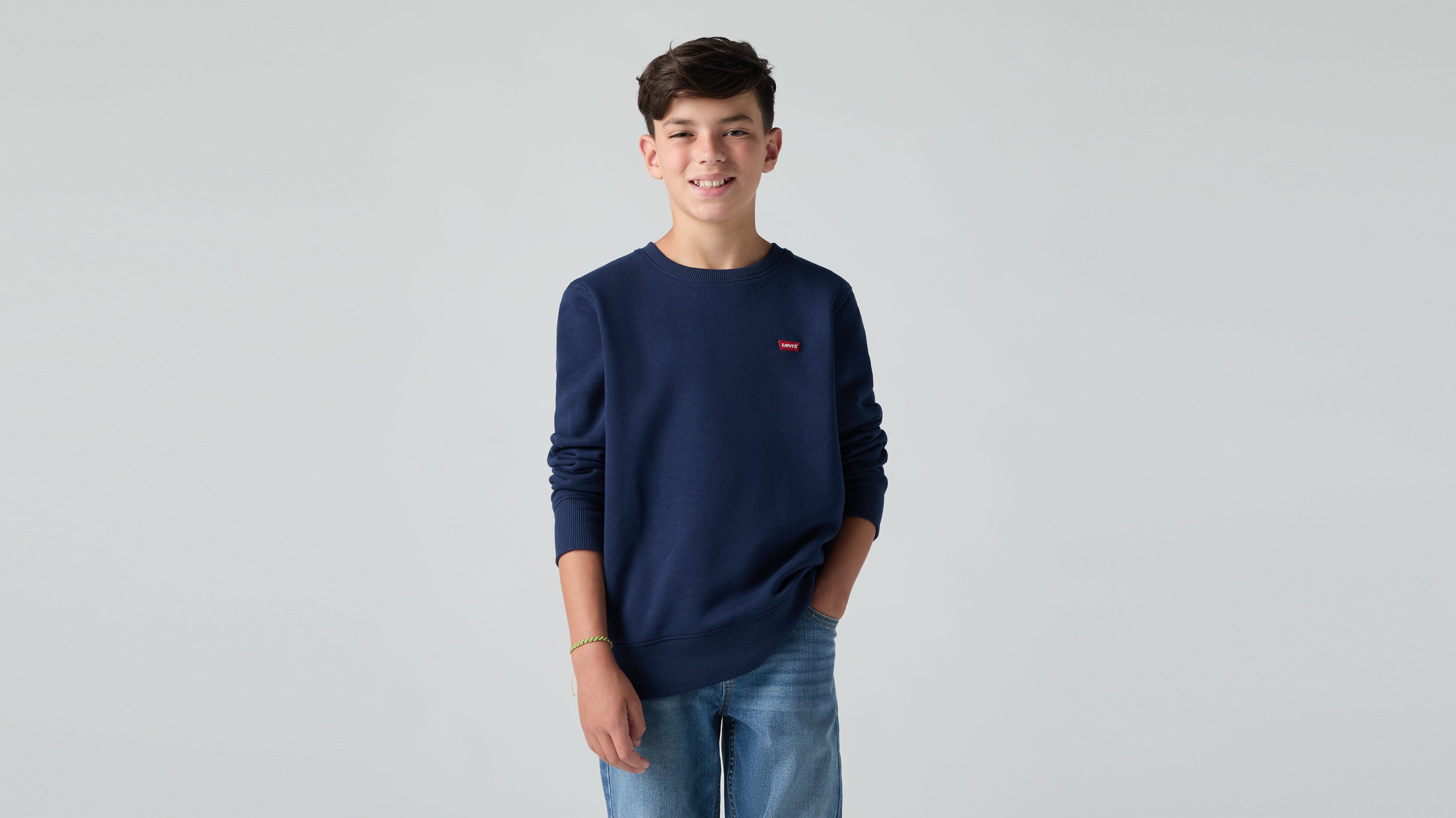 Felpa Bambino Maglione Levi's Kids Felpa Bambini Con Batwing