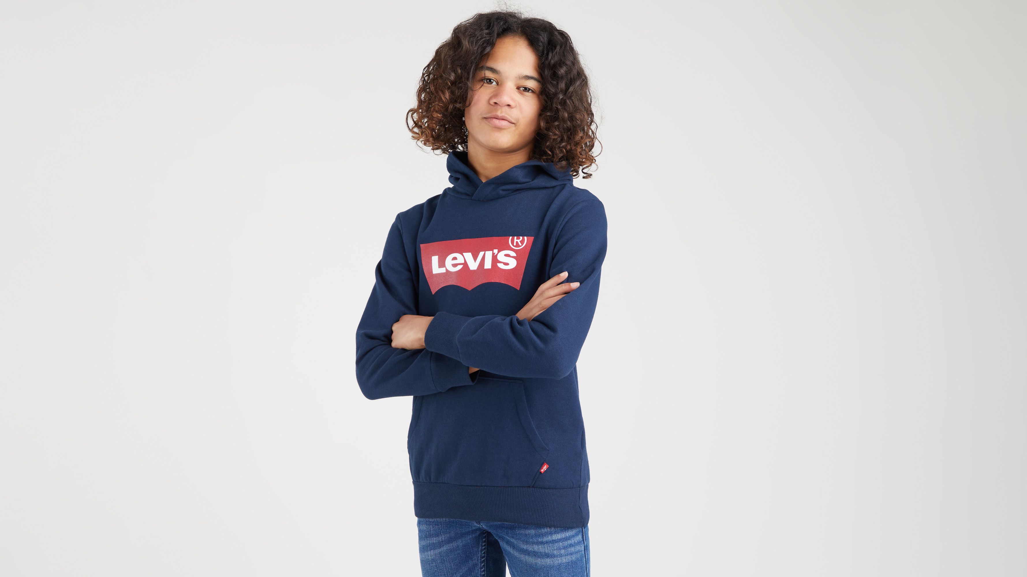 Batwing Screenprint huvtröja för tonåringar 1