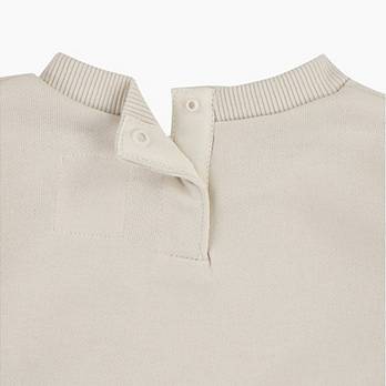 Sweatshirt met ronde hals met zak en beeropdruk voor baby’s 5