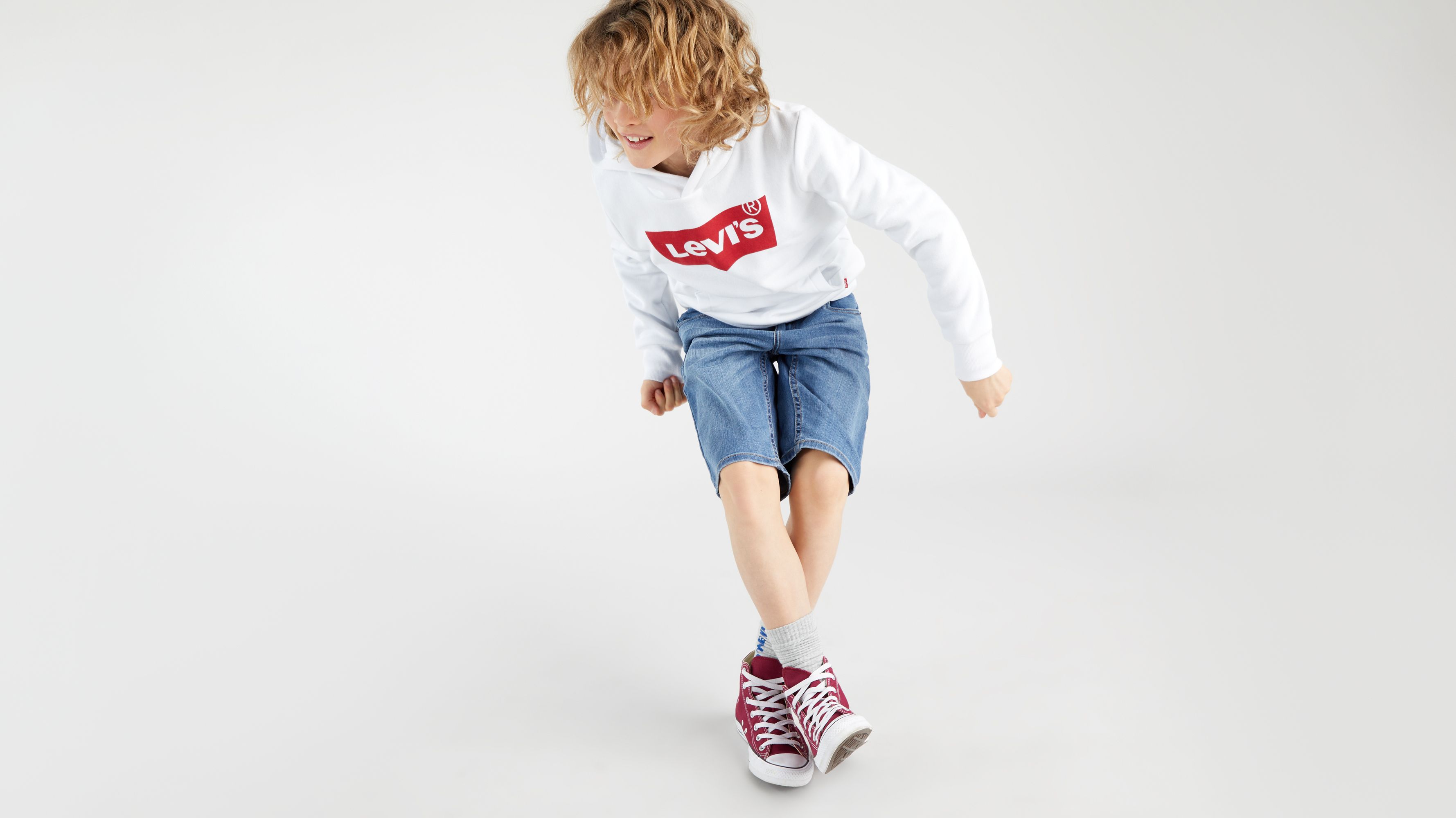 Teenager Batwing Screenprint Hoodie 3