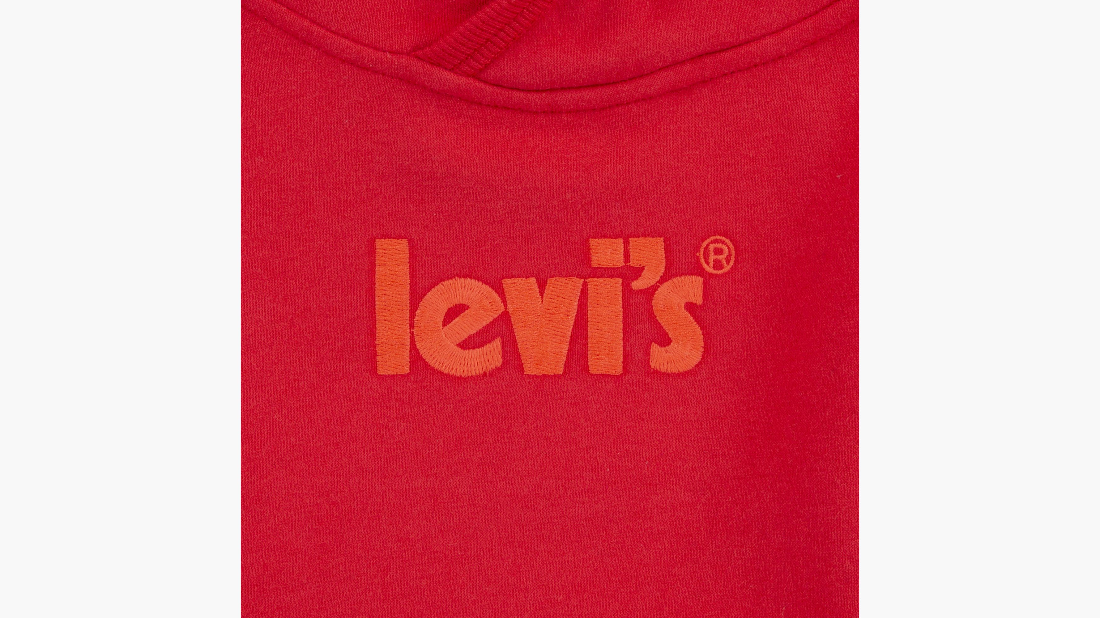 Pull à Capuche Rouge Levi's – Taille 164 – Unisexe – Logo – Très Bon état