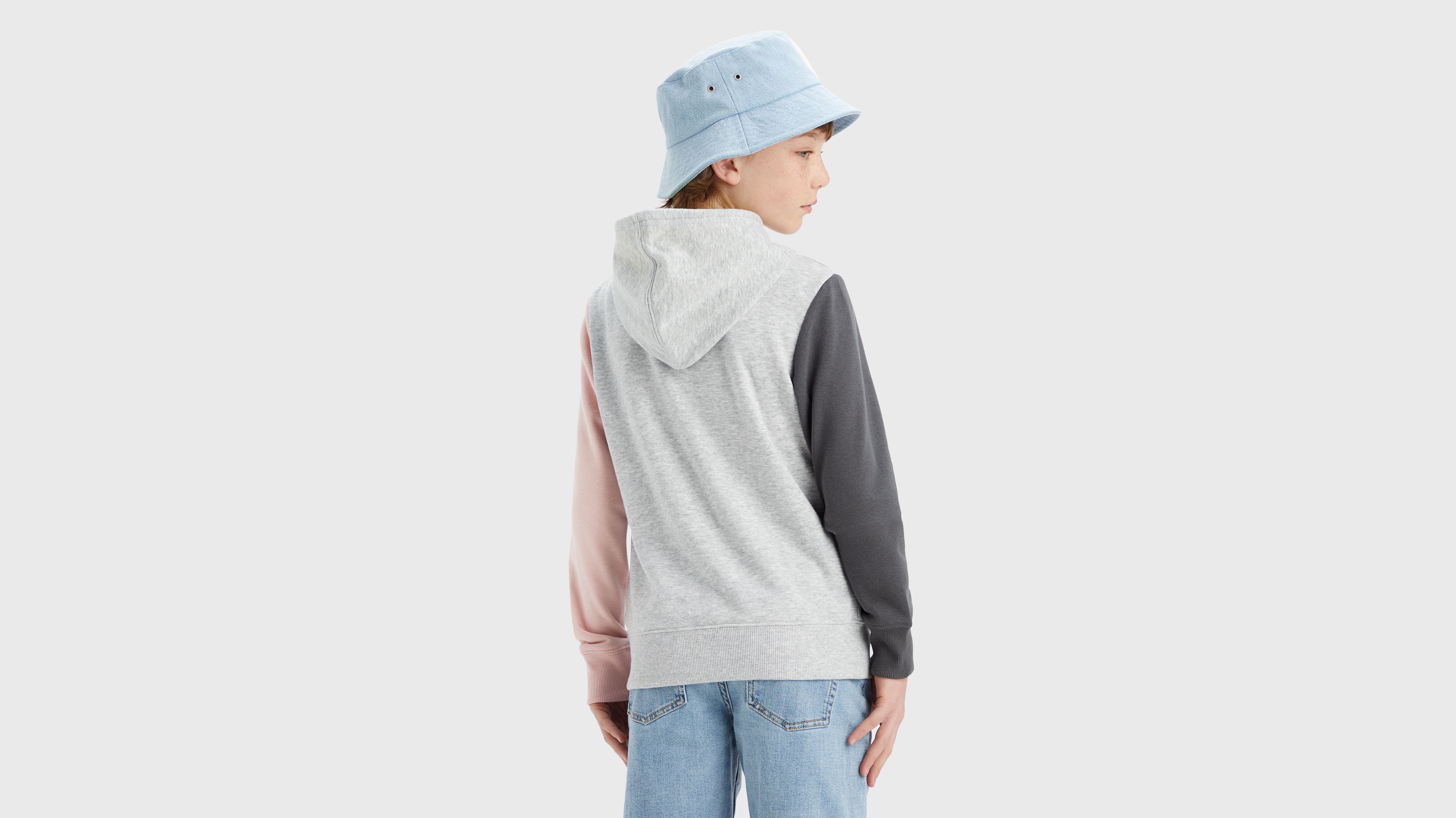 Sweat à capuche colorblock 2