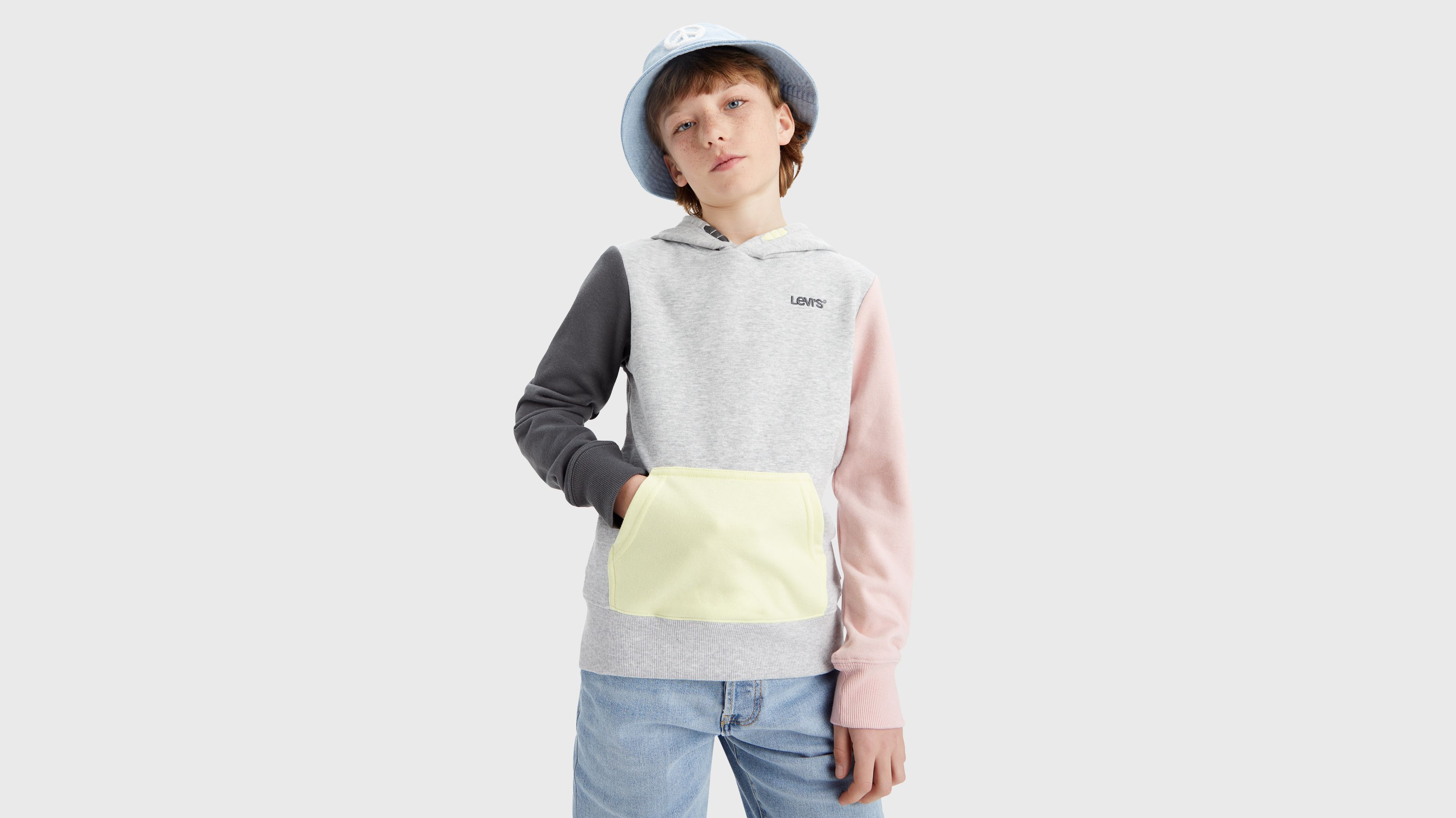 Sweat à capuche colorblock 1