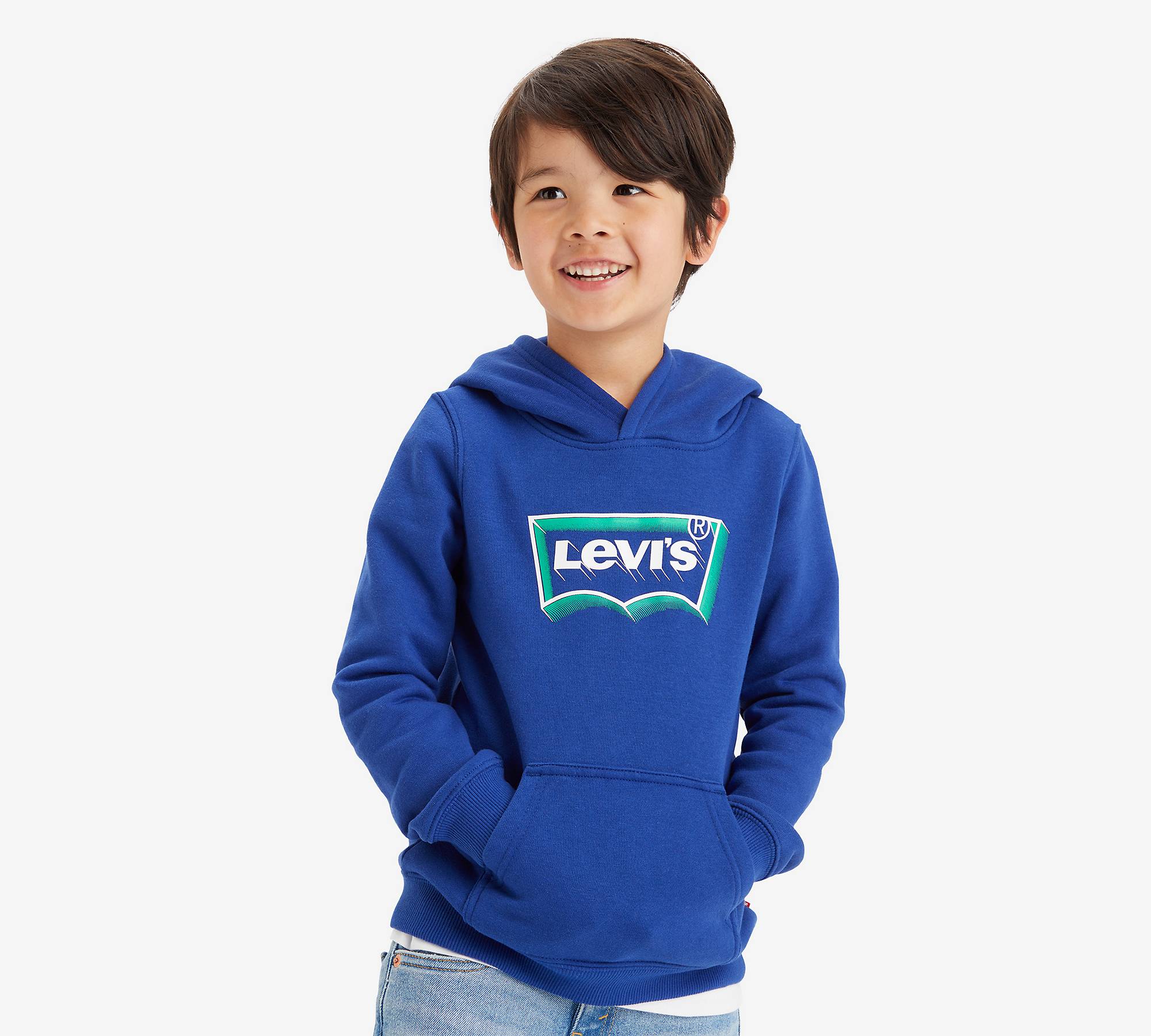 Batwing Fill Hættetrøje Til Børn - Blå | Levi's® DK