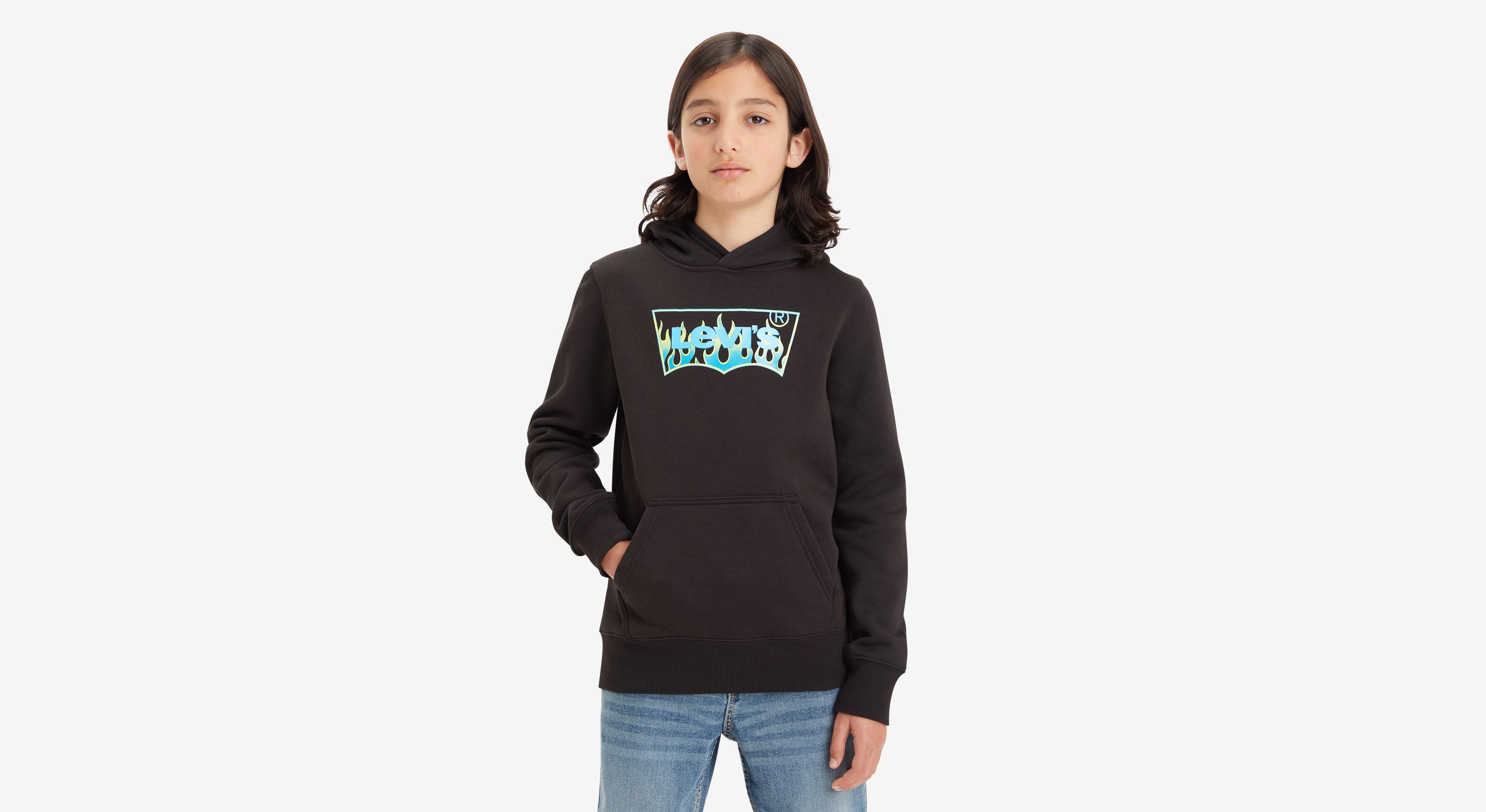 Teenager Batwing Fill Pullover Hoodie 1