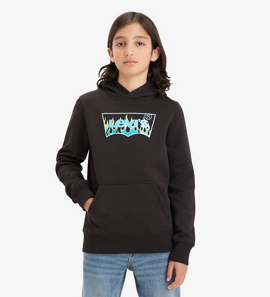 Teenager Batwing Fill Pullover Hoodie 1