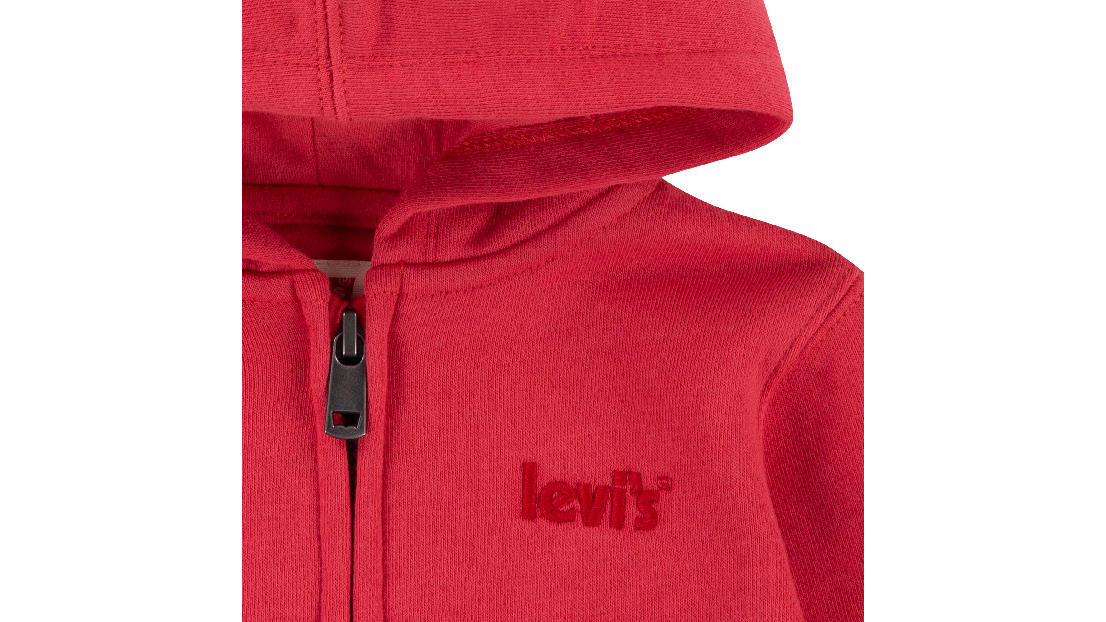 Sweat à capuche zip intégral logo 3