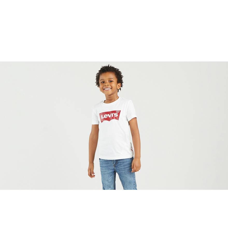 Camiseta Infantil Batwing - Blanco