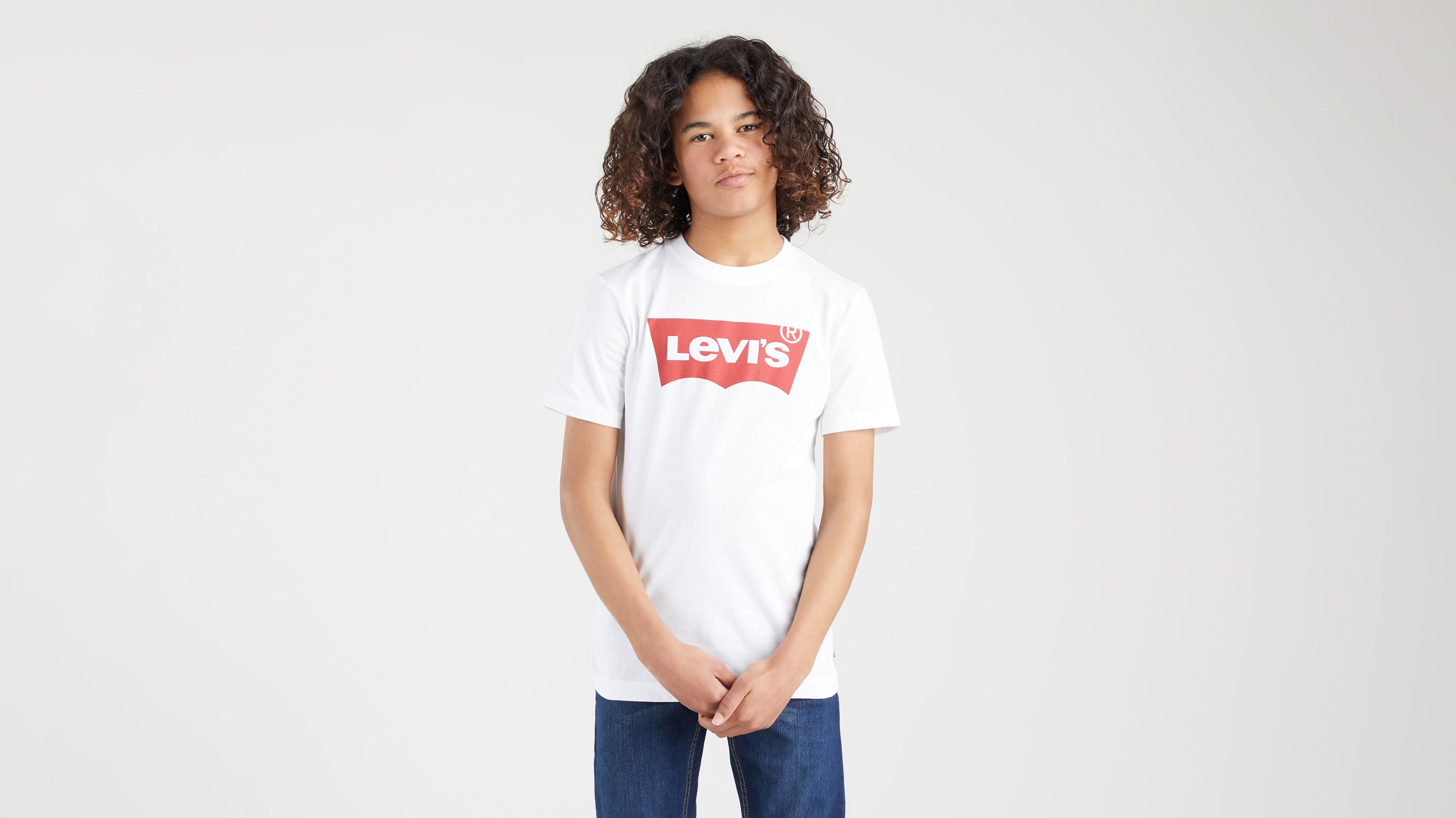 werper niets Kapper Tiener Batwing T-shirt - Wit | Levi's® NL
