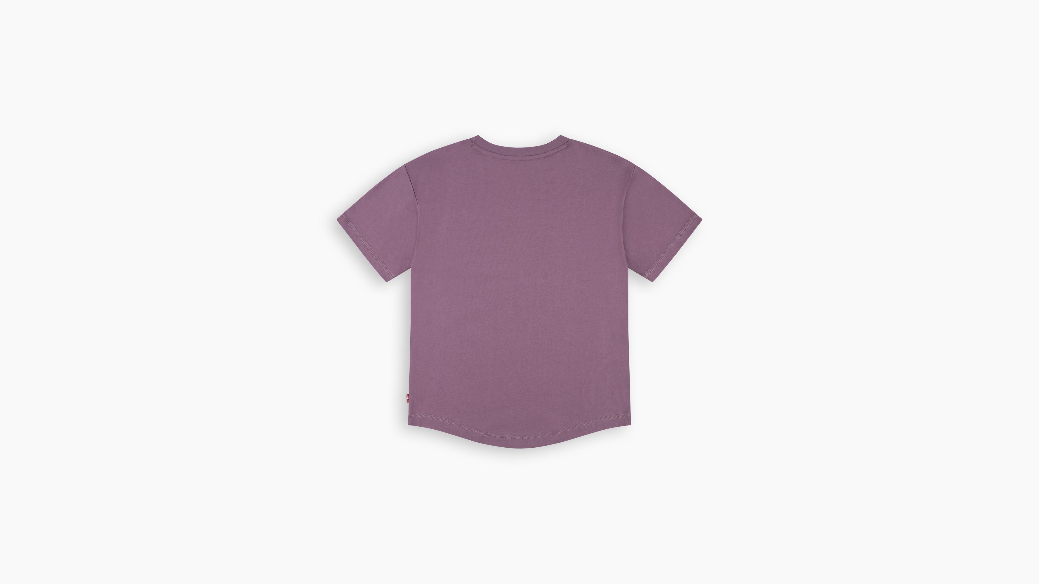 Teenager Curved Hem Pocket Tee - Purple