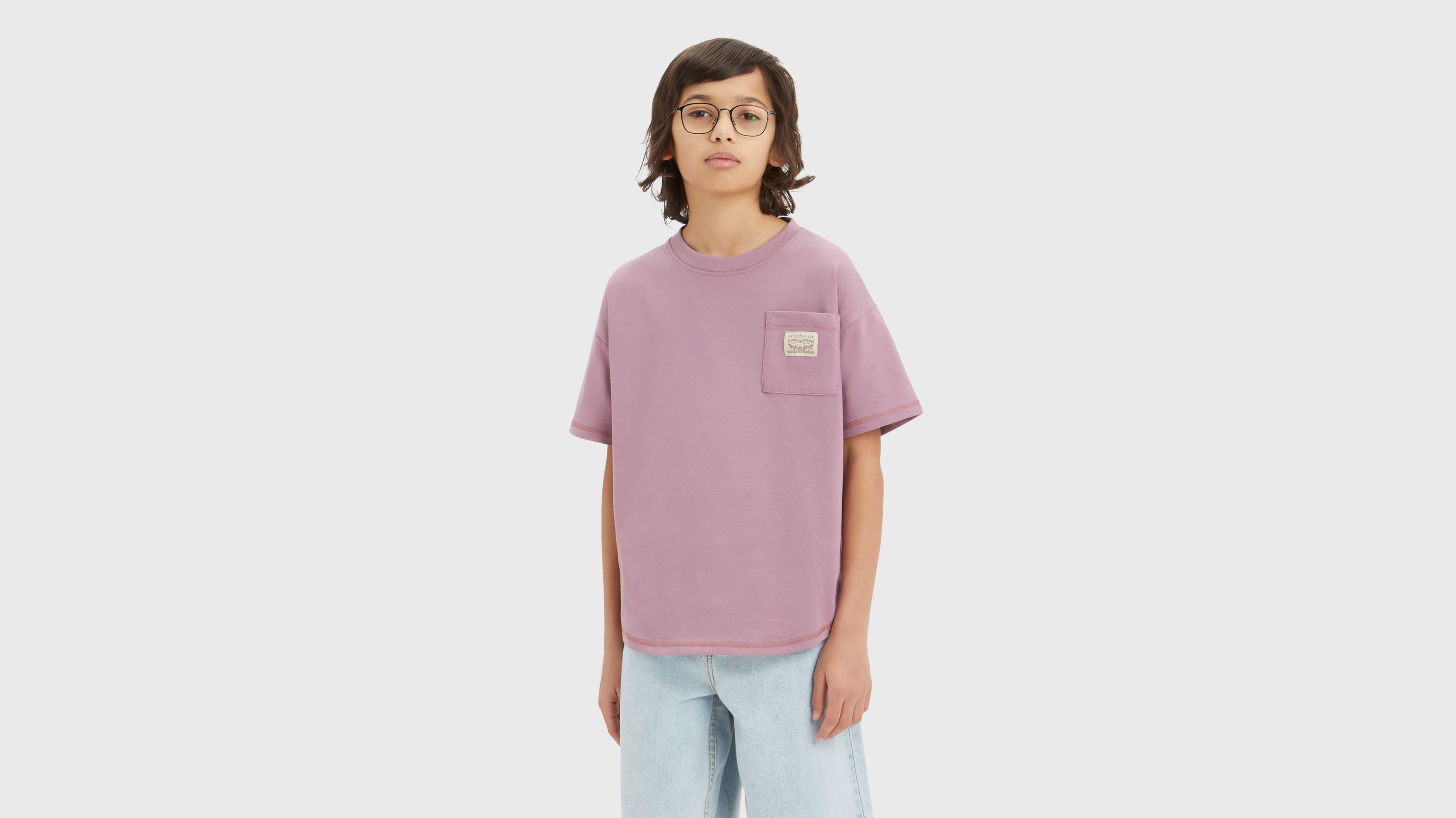 Teenager Curved Hem Pocket Tee 3