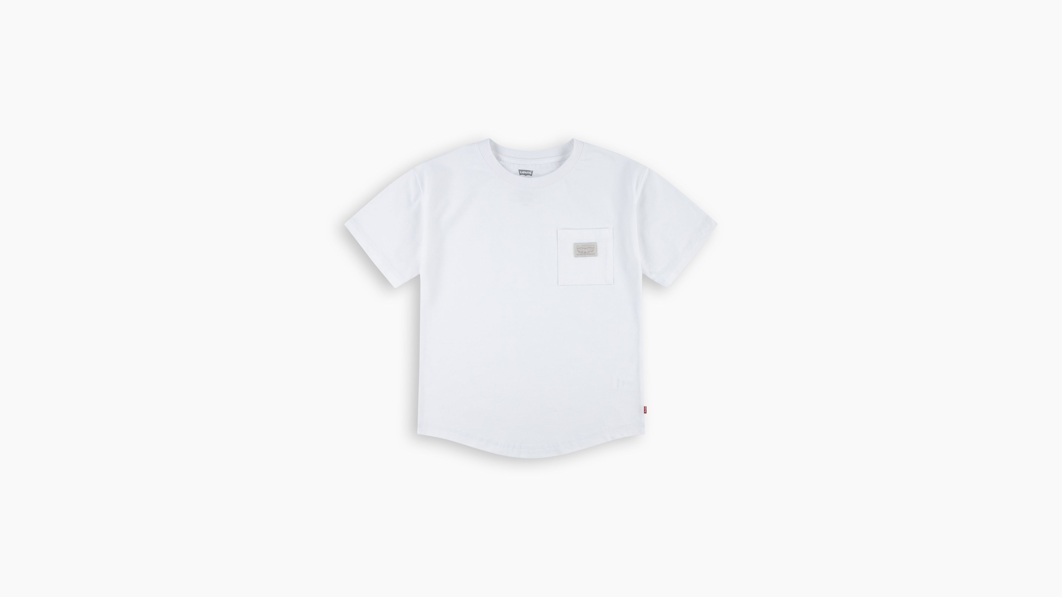 T-shirt met zak en gebogen boord 4