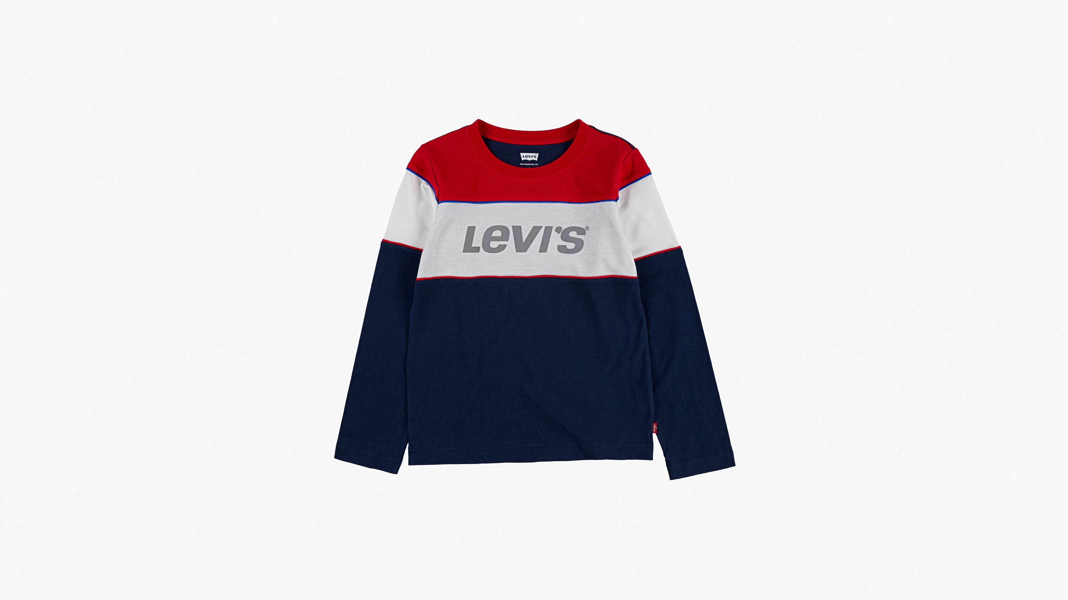 levis color block tee