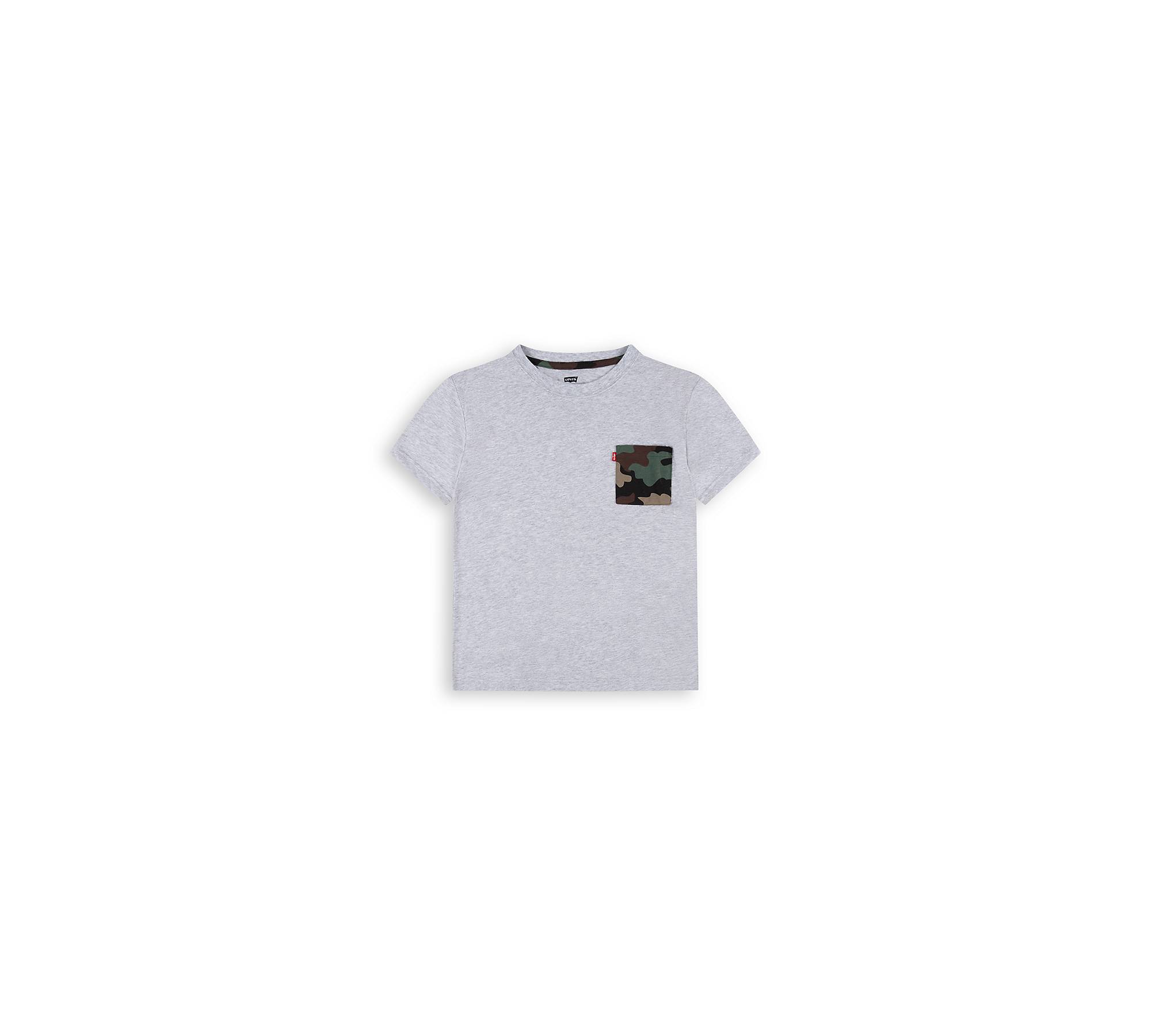 Relaxed Fit T-Shirt mit Tasche und Camo-Muster 1