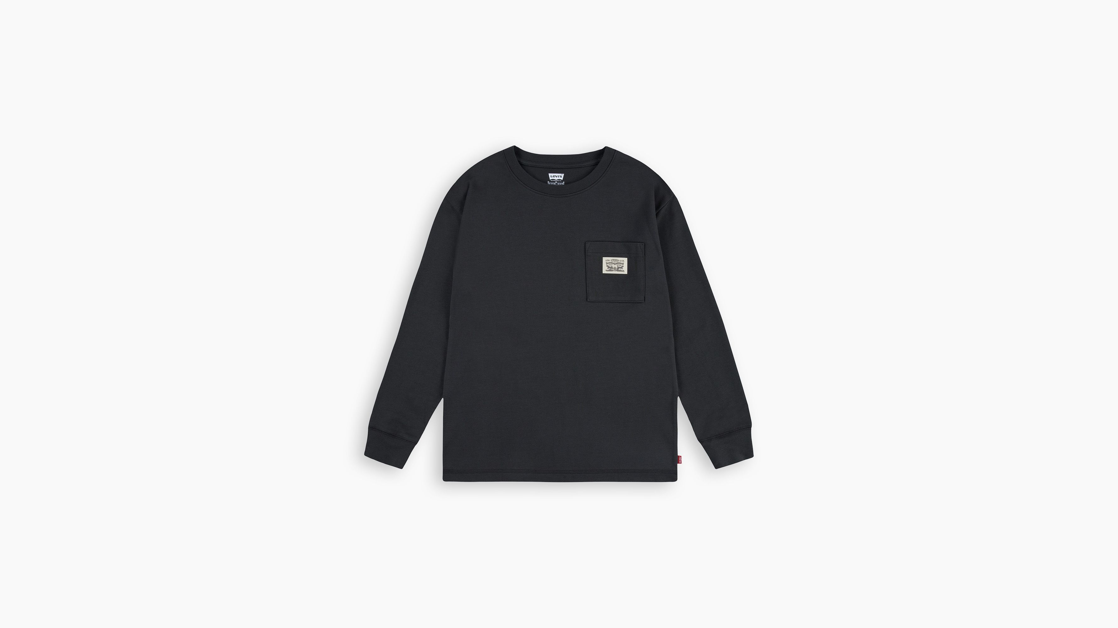 Kinder Langarm-T-Shirt mit Brusttasche 4