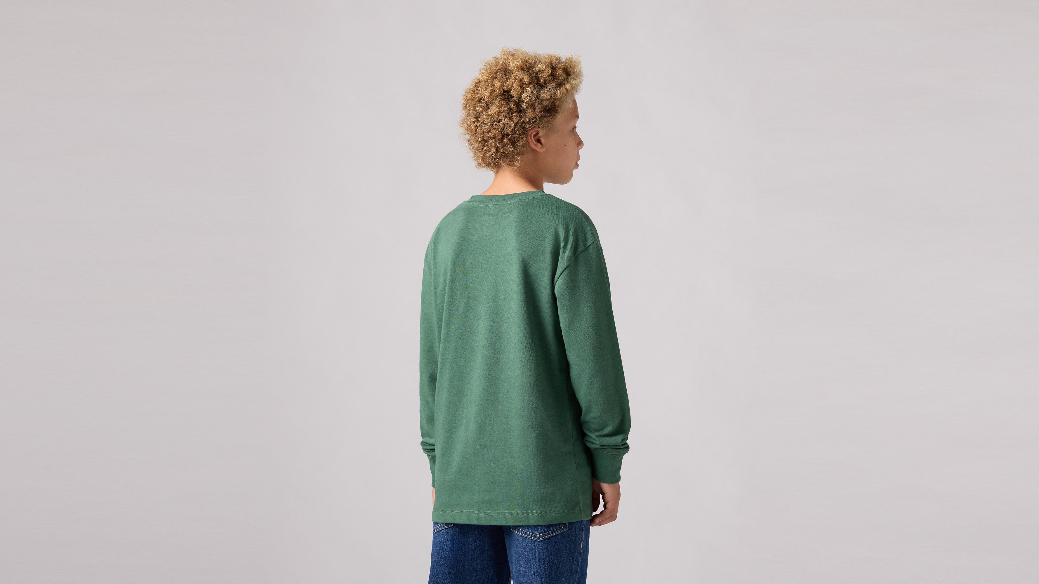 Teenager Langarmshirt mit Brusttasche 2