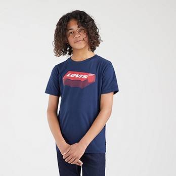 Teenager Stacked Batwing T-Shirt 1