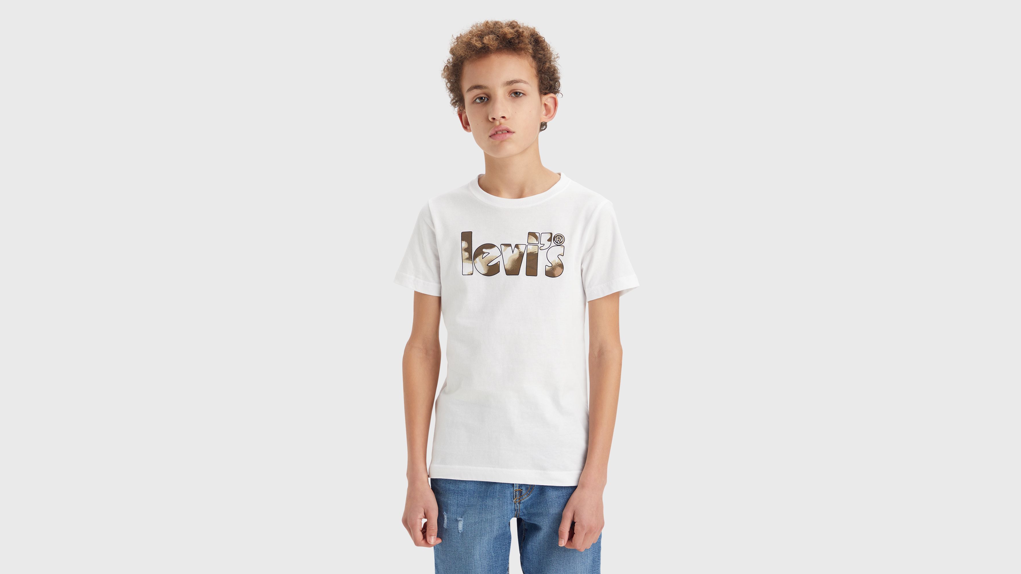 T-Shirt mit Camo Poster-Logo 1