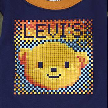 T-shirt a blocchi di colore baby Pixel Bear 5