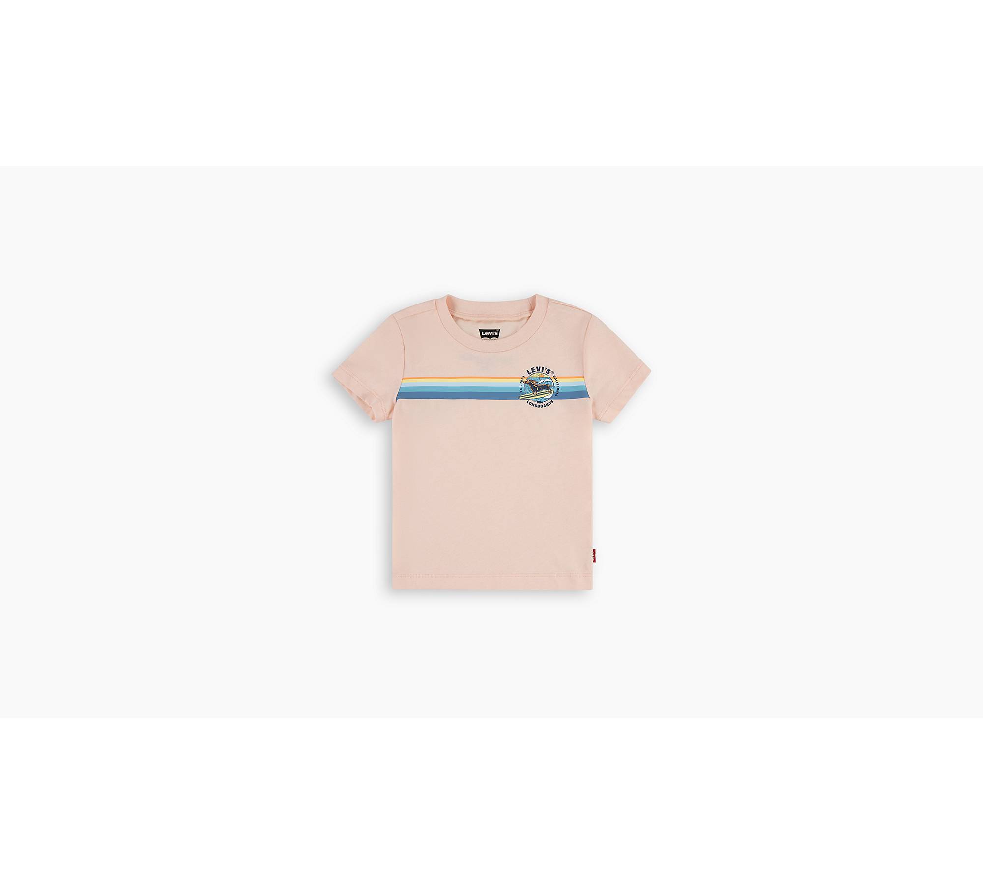 Retro Gestreept Surf T-shirt voor baby’s 1